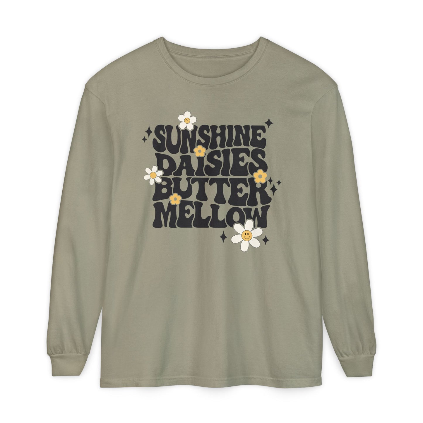 Sunshine Daisies Butter Mellow Long Sleeve Tee