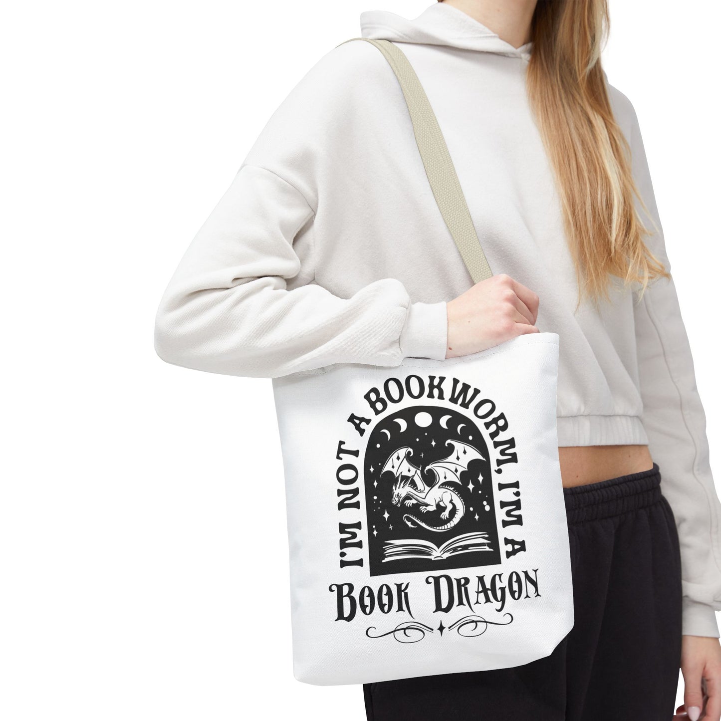 Book Dragon Tote Bag
