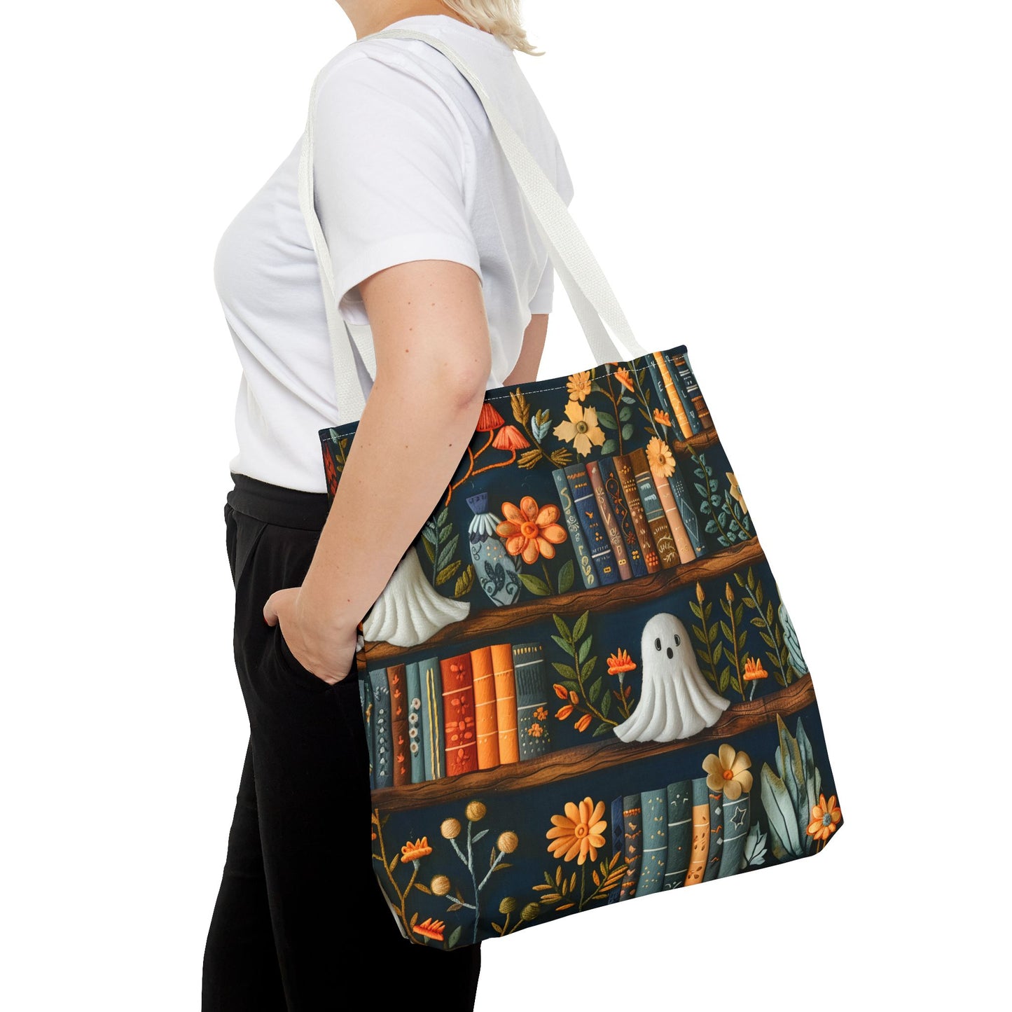 Haunted Library Tote Bag