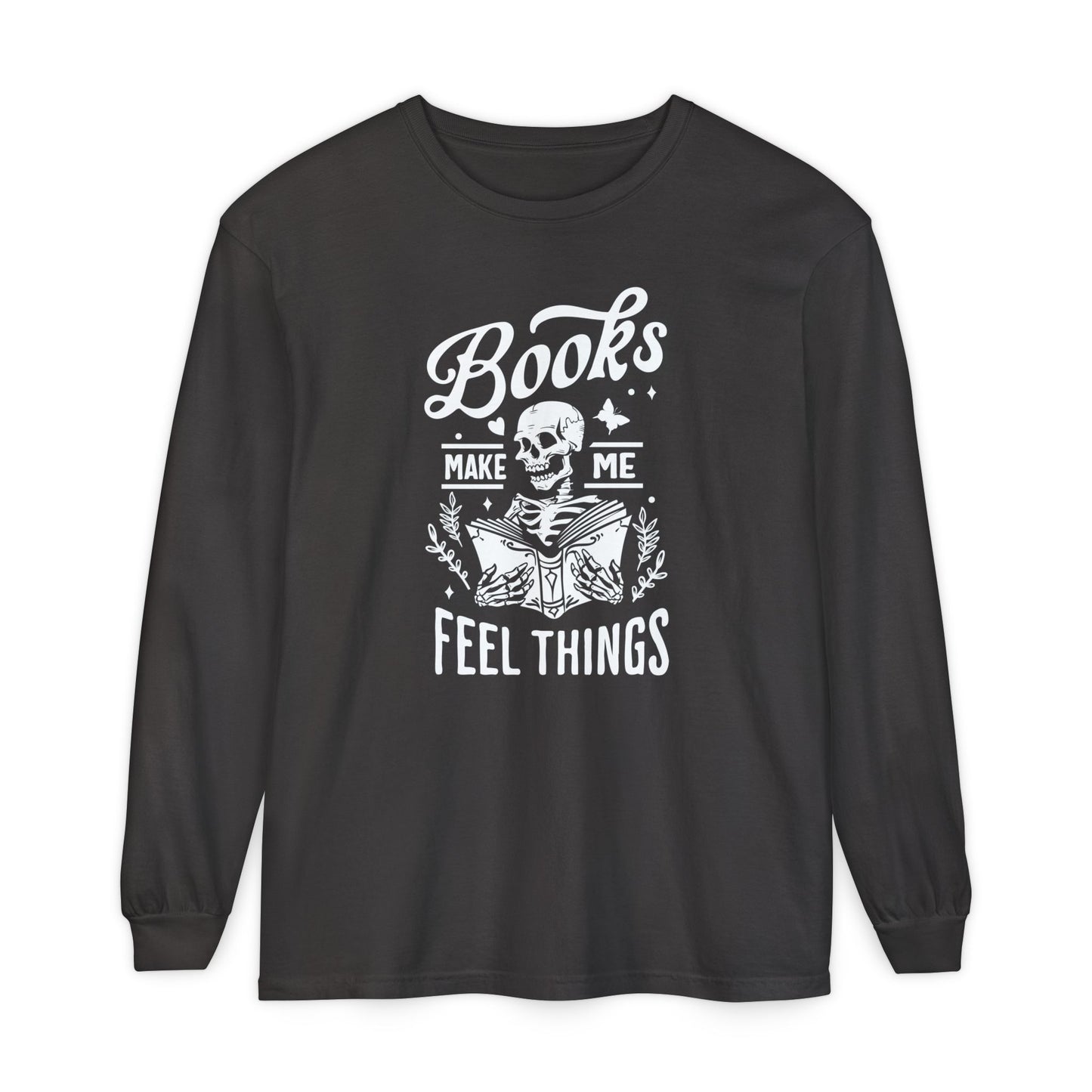 Books Make Me Feel Things Long Sleeve Tee