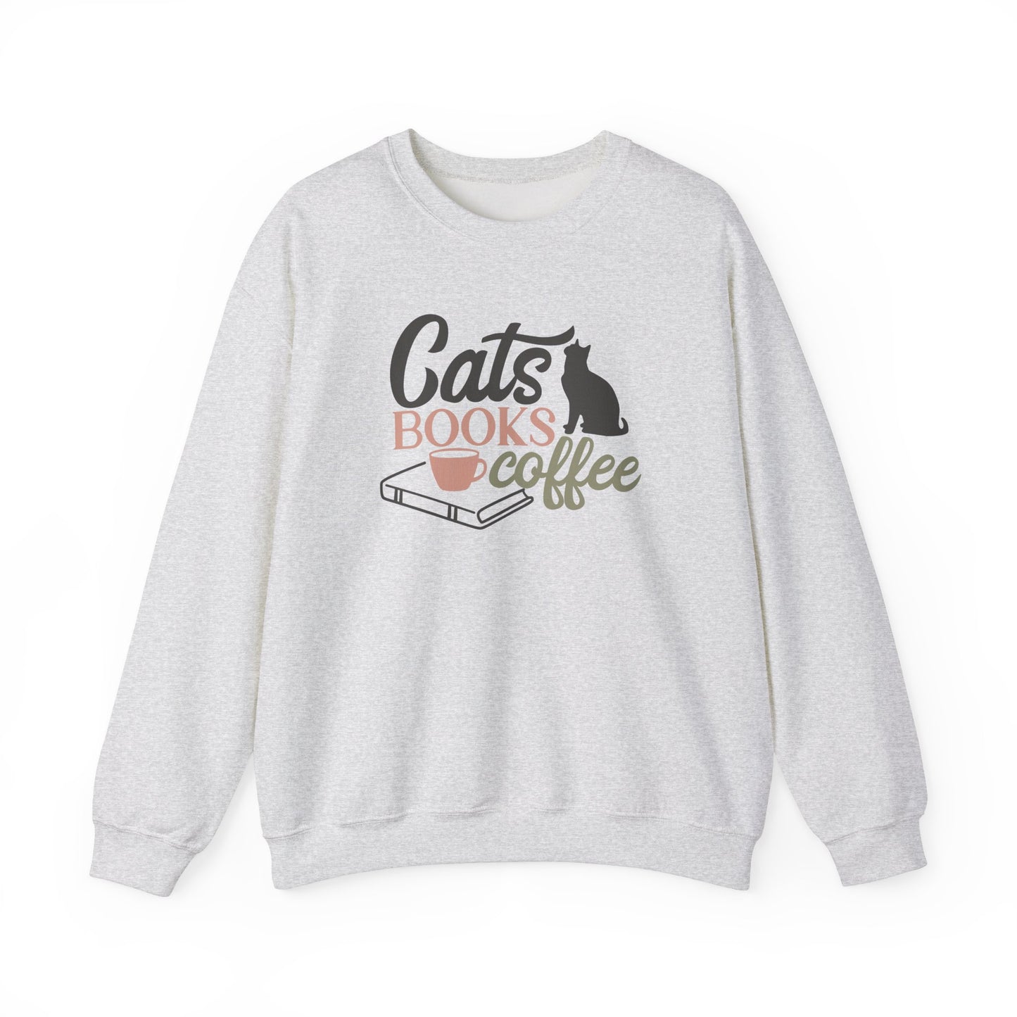 Cats, Books, Coffee Sweatshirt