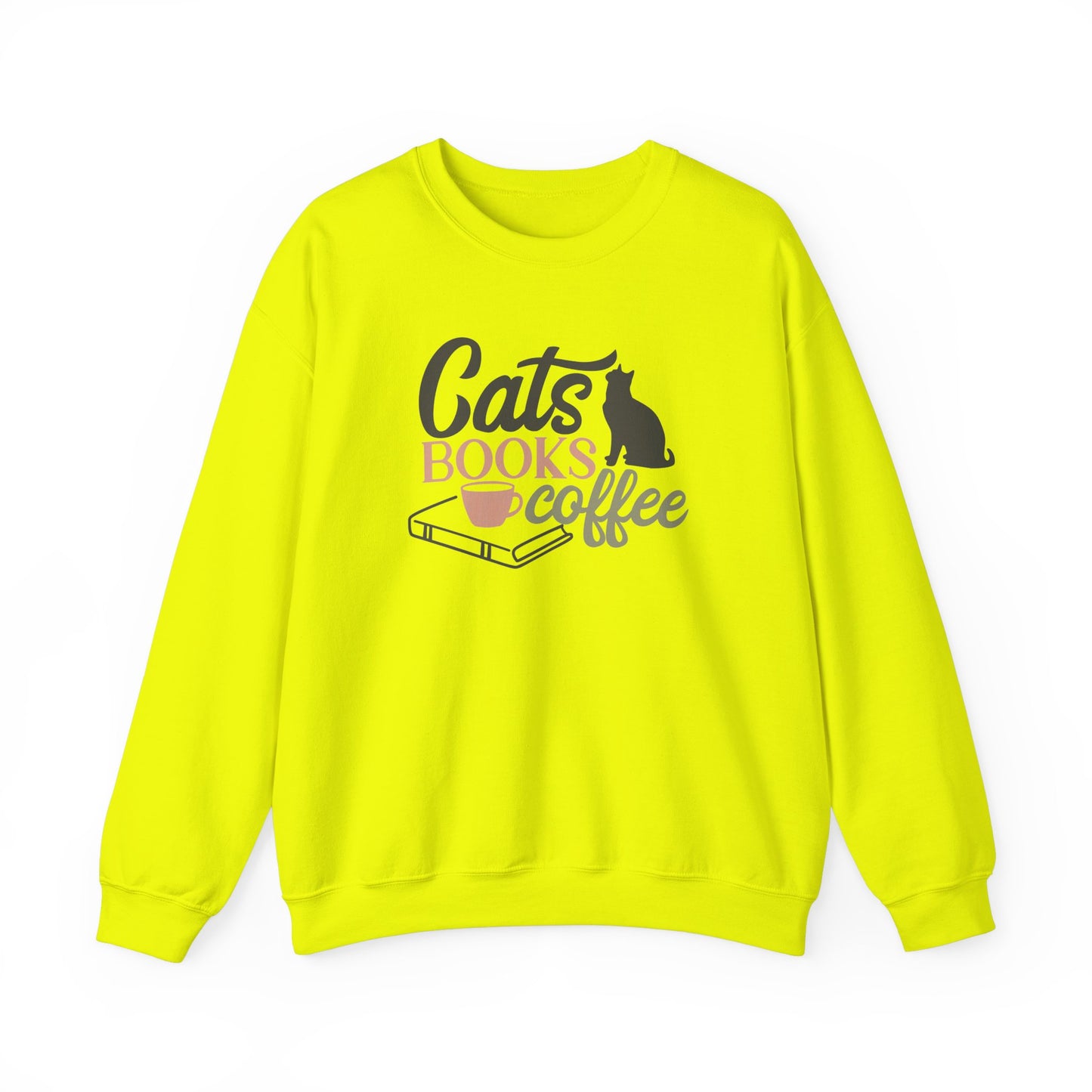 Cats, Books, Coffee Sweatshirt