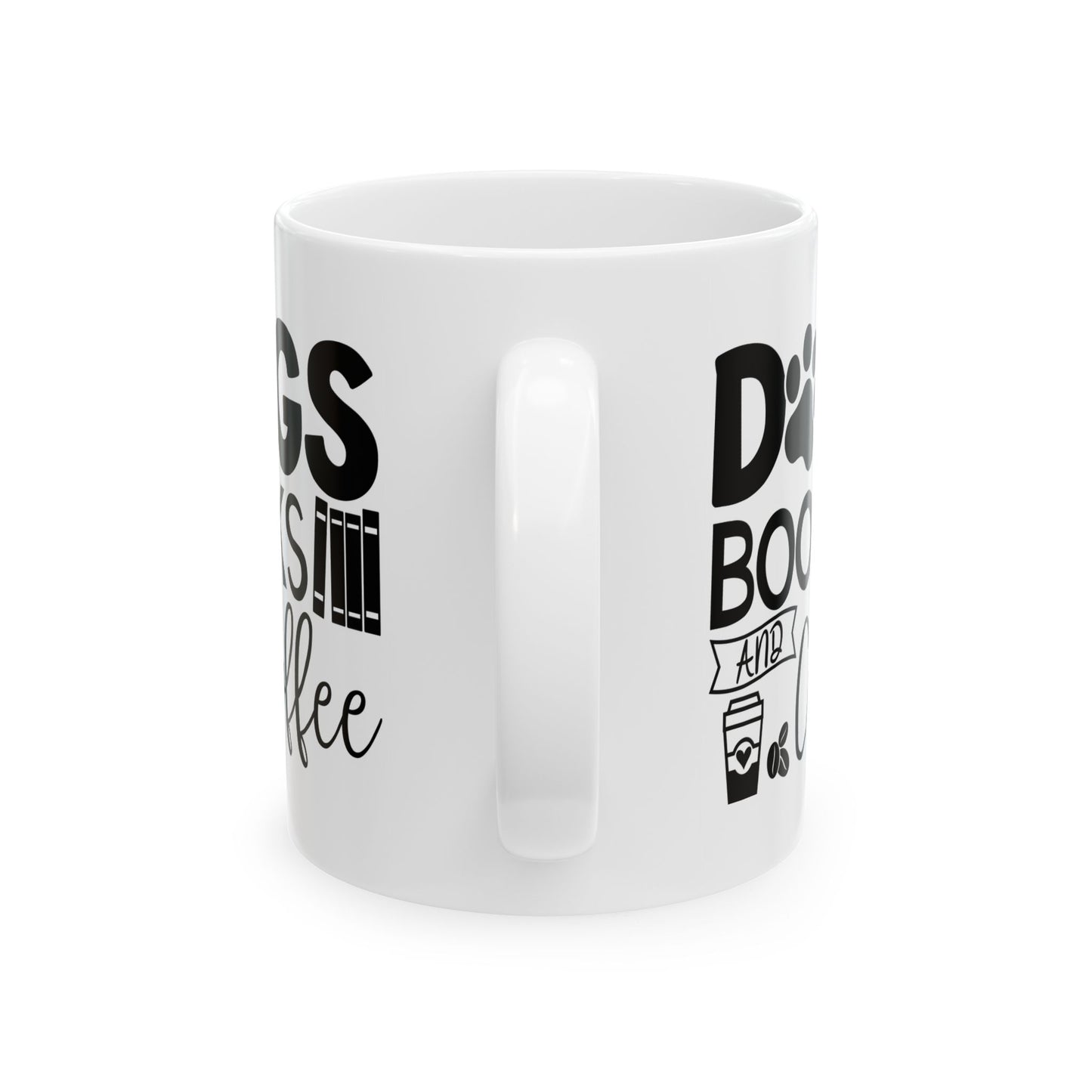 Dogs Books & Coffee Mug
