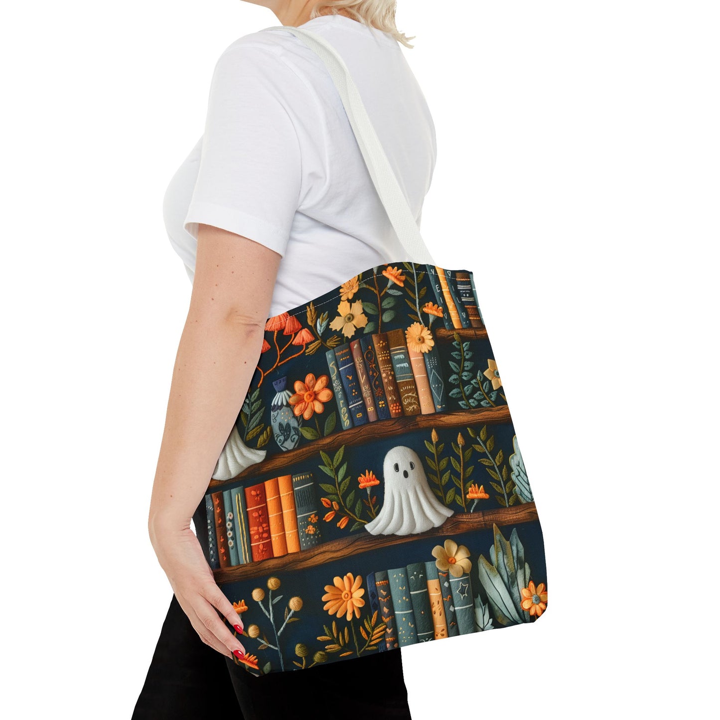 Haunted Library Tote Bag