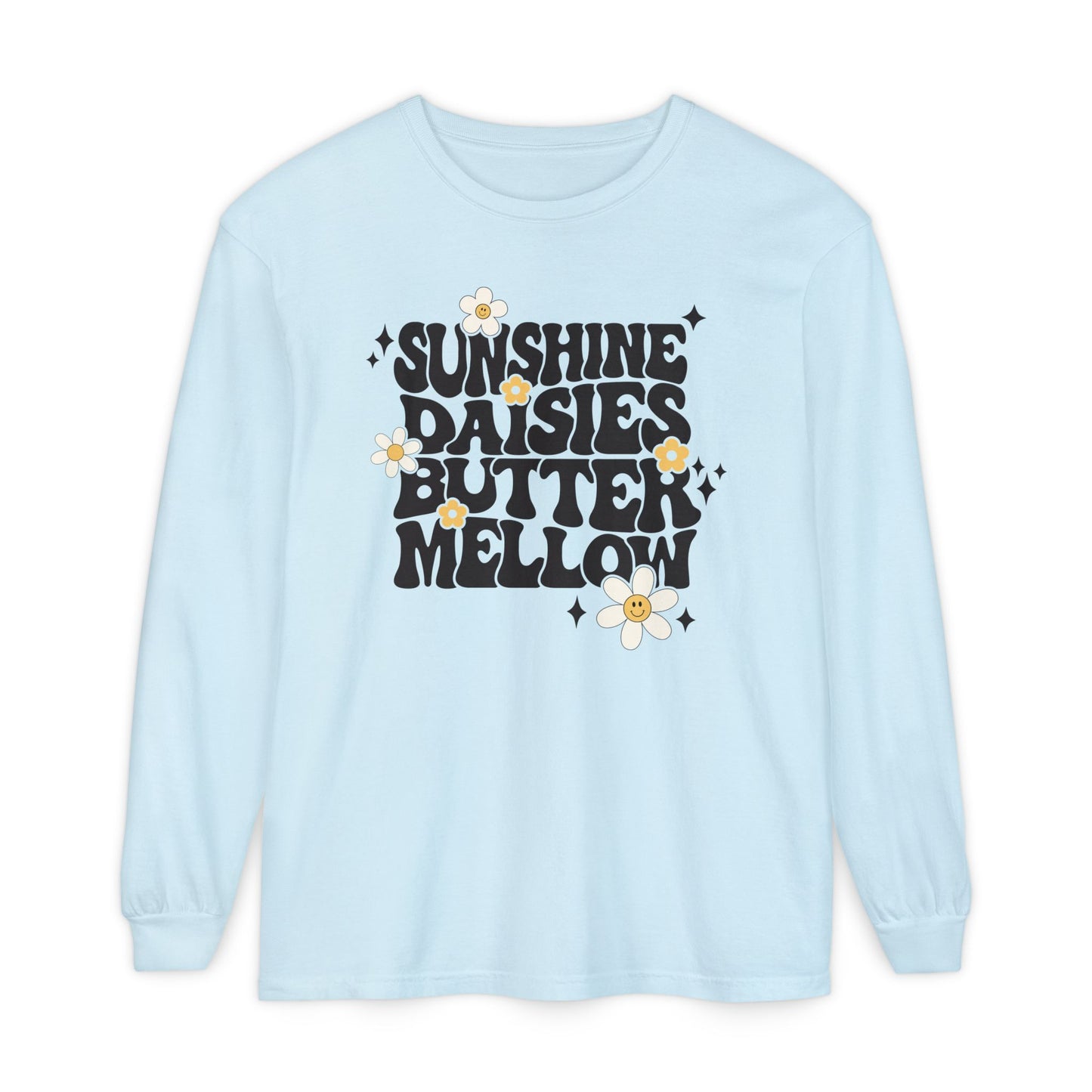 Sunshine Daisies Butter Mellow Long Sleeve Tee