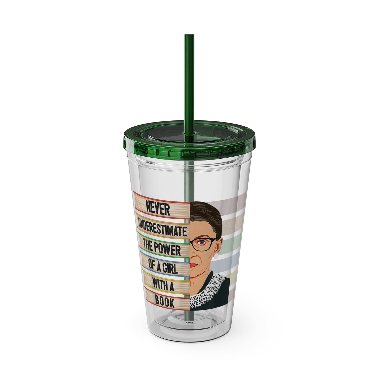 Never Underestimate the Power of a Girl with a Book Tumbler