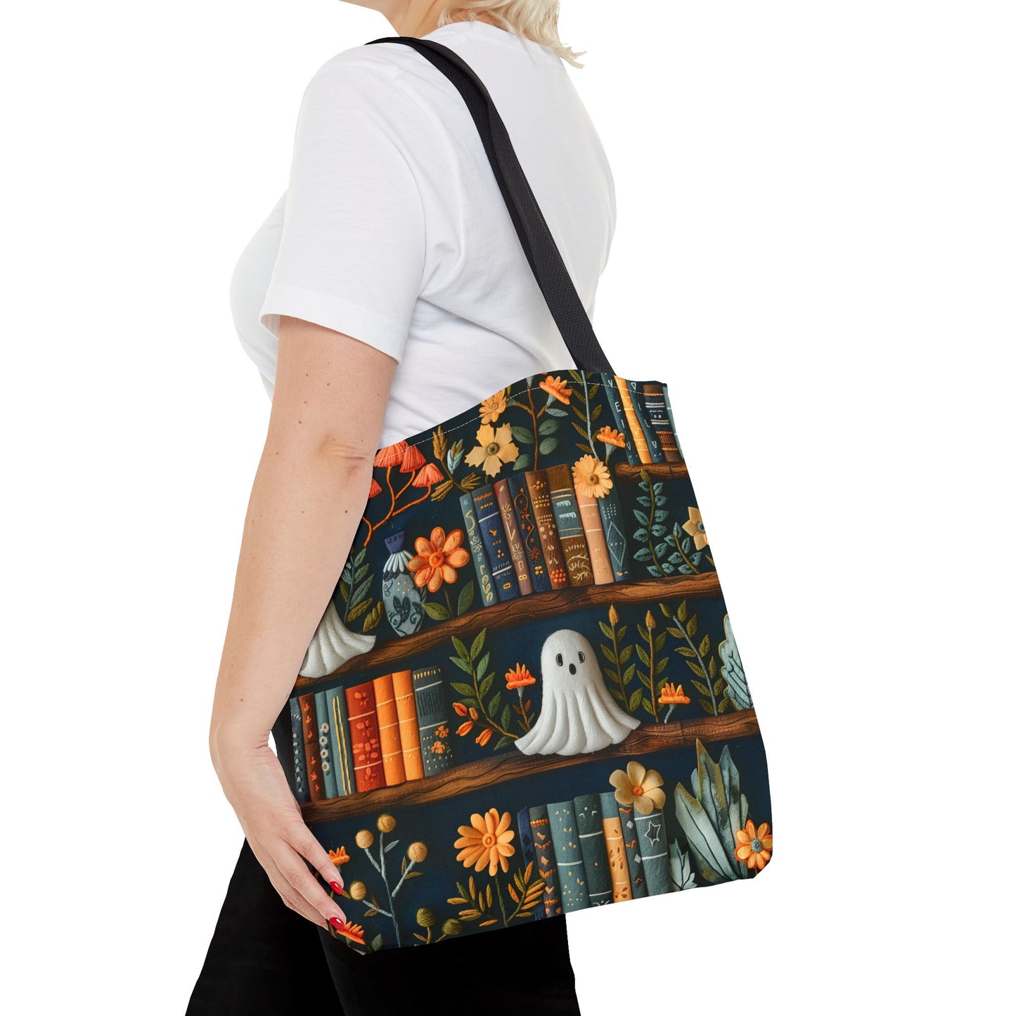 Haunted Library Tote Bag