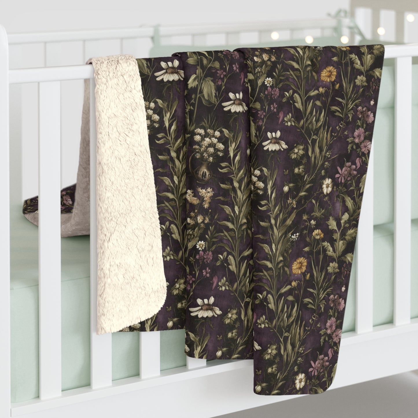 Enchanted Herbarium Sherpa Blanket