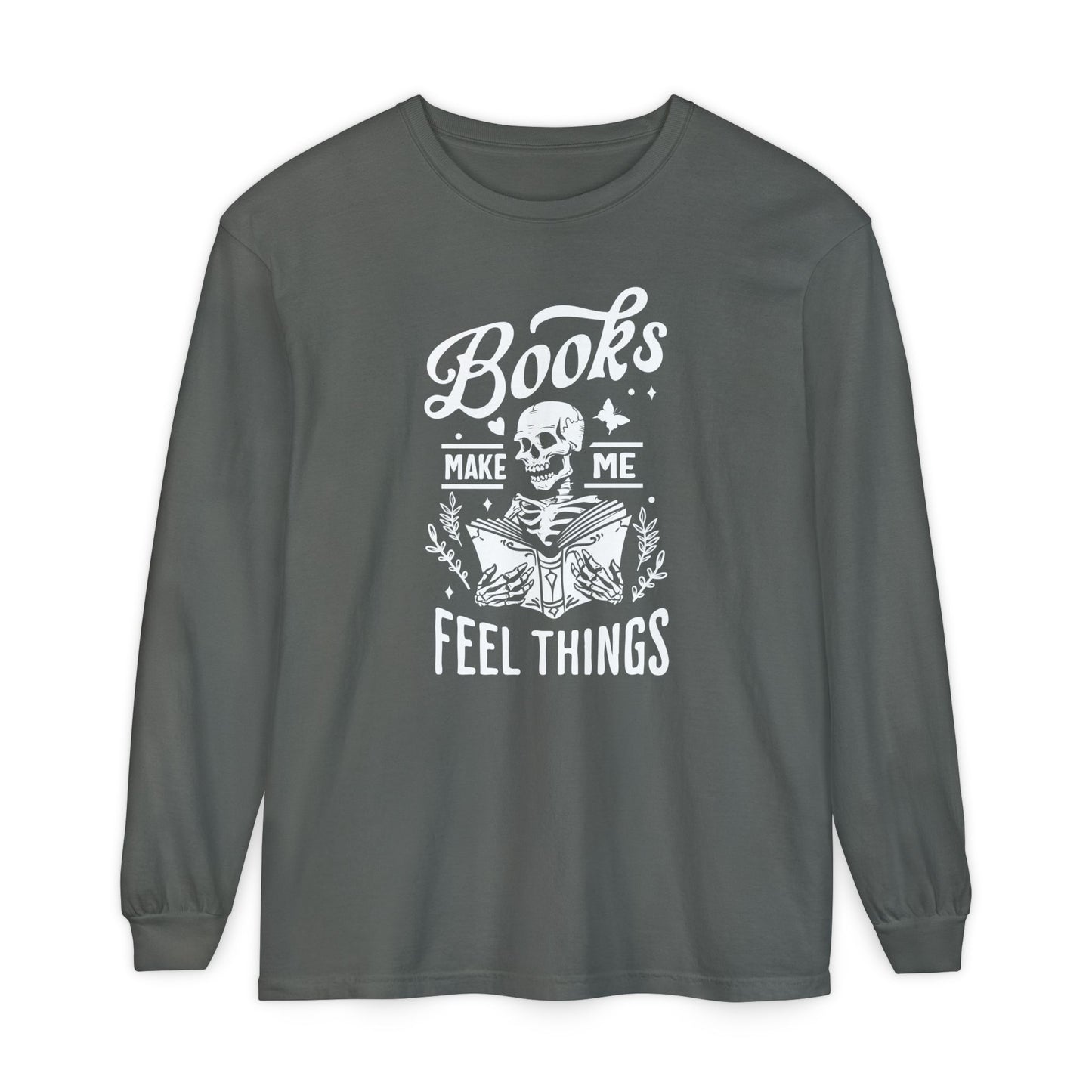 Books Make Me Feel Things Long Sleeve Tee