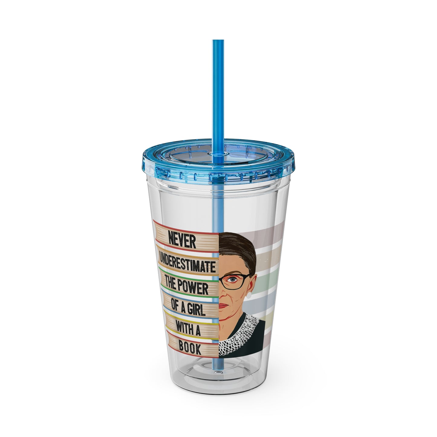 Never Underestimate the Power of a Girl with a Book Tumbler