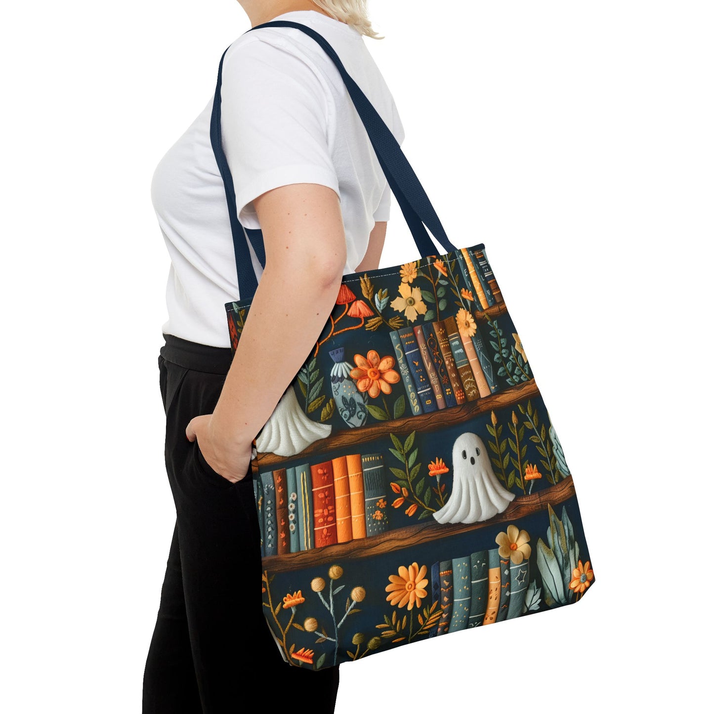 Haunted Library Tote Bag