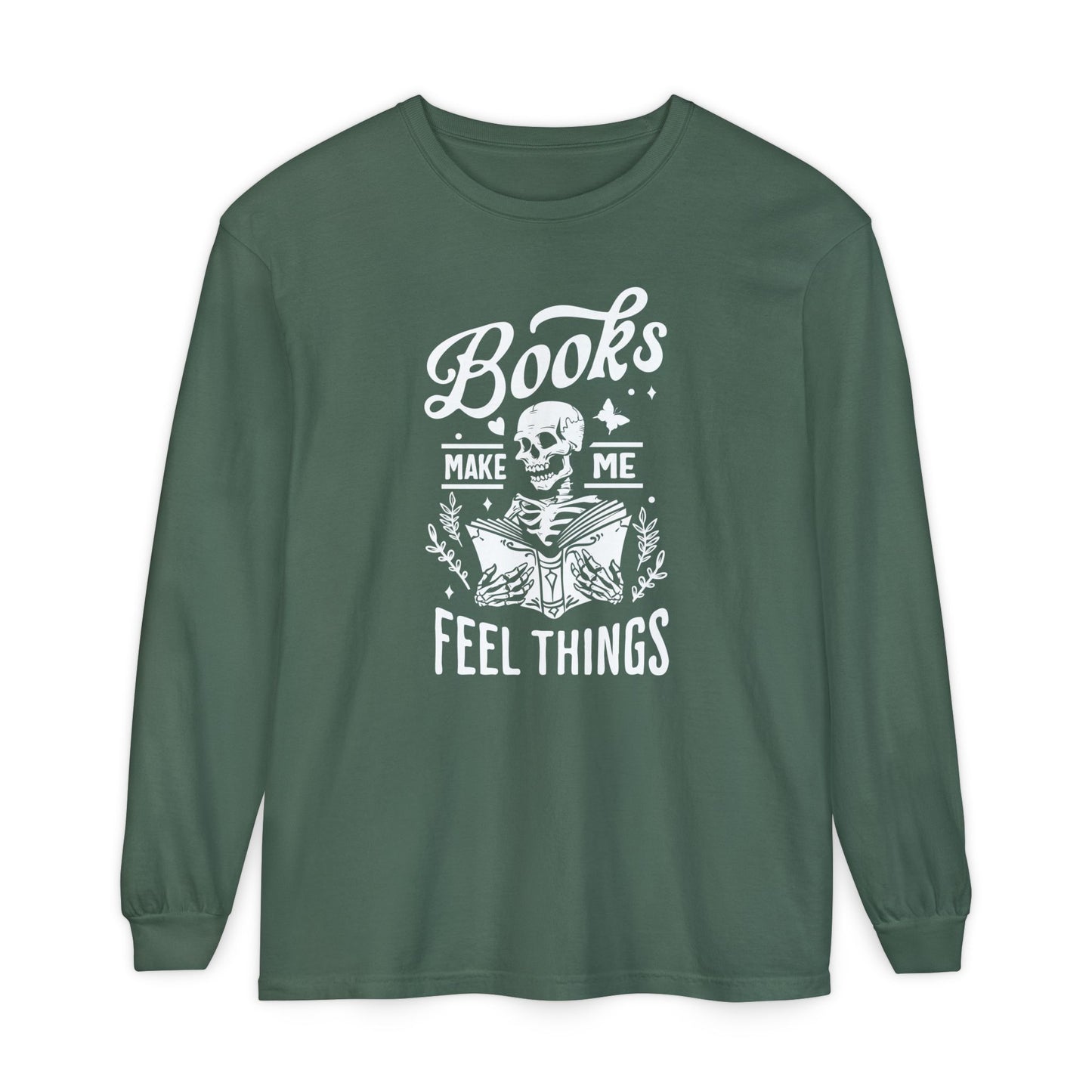 Books Make Me Feel Things Long Sleeve Tee