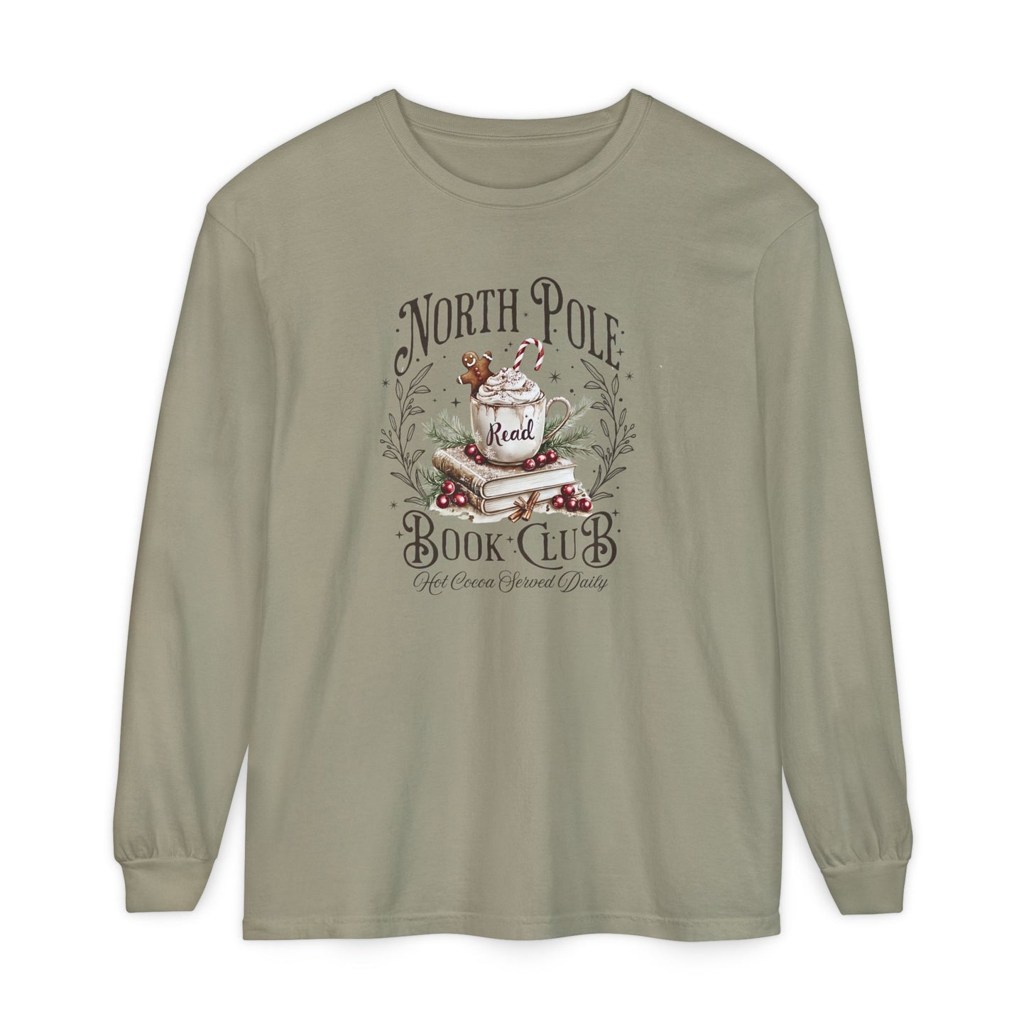 North Pole Book Club Long Sleeve Tee