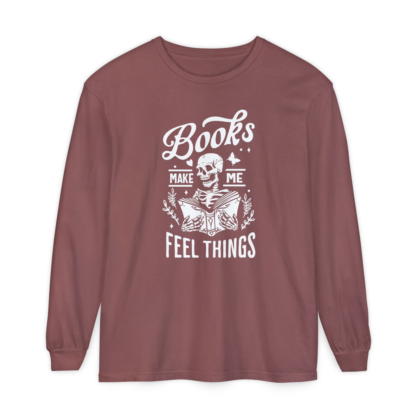 Books Make Me Feel Things Long Sleeve Tee