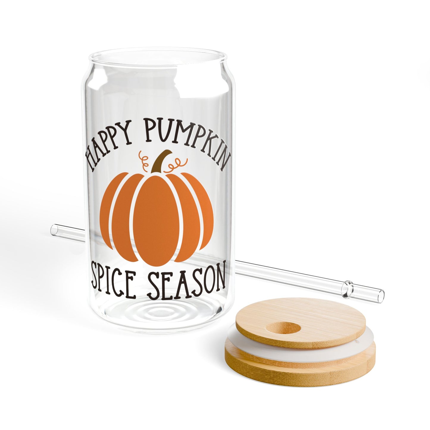 Pumpkin Spice Season Sipper Glass