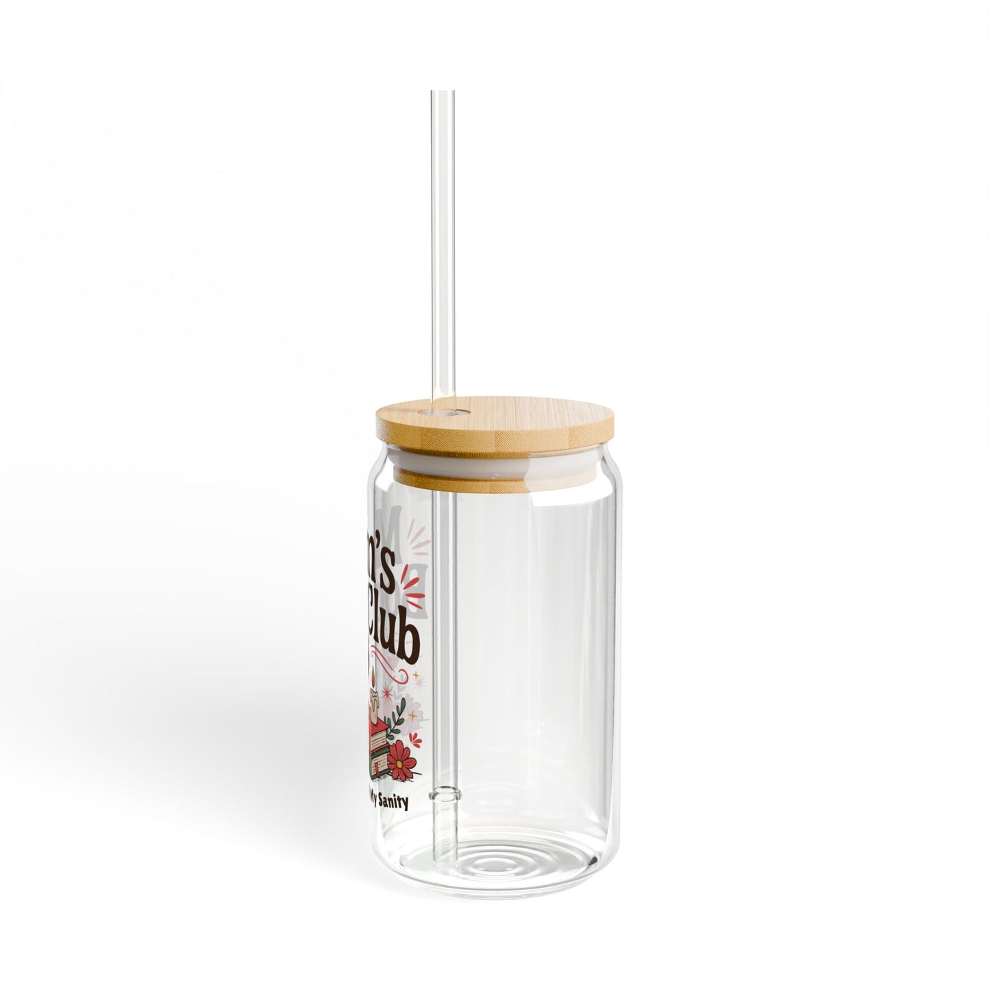 Moms Book Club Sipper Glass