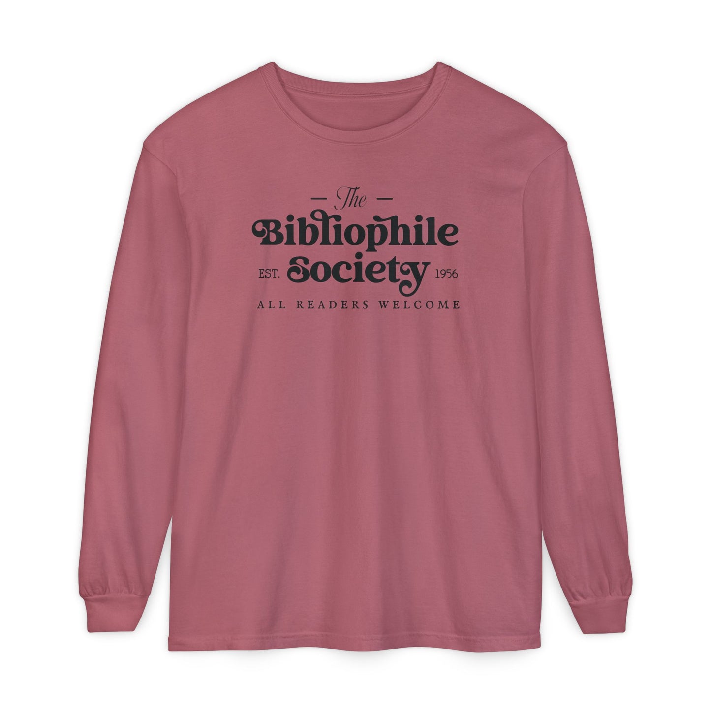 Bibliophile Society Long Sleeve Tee