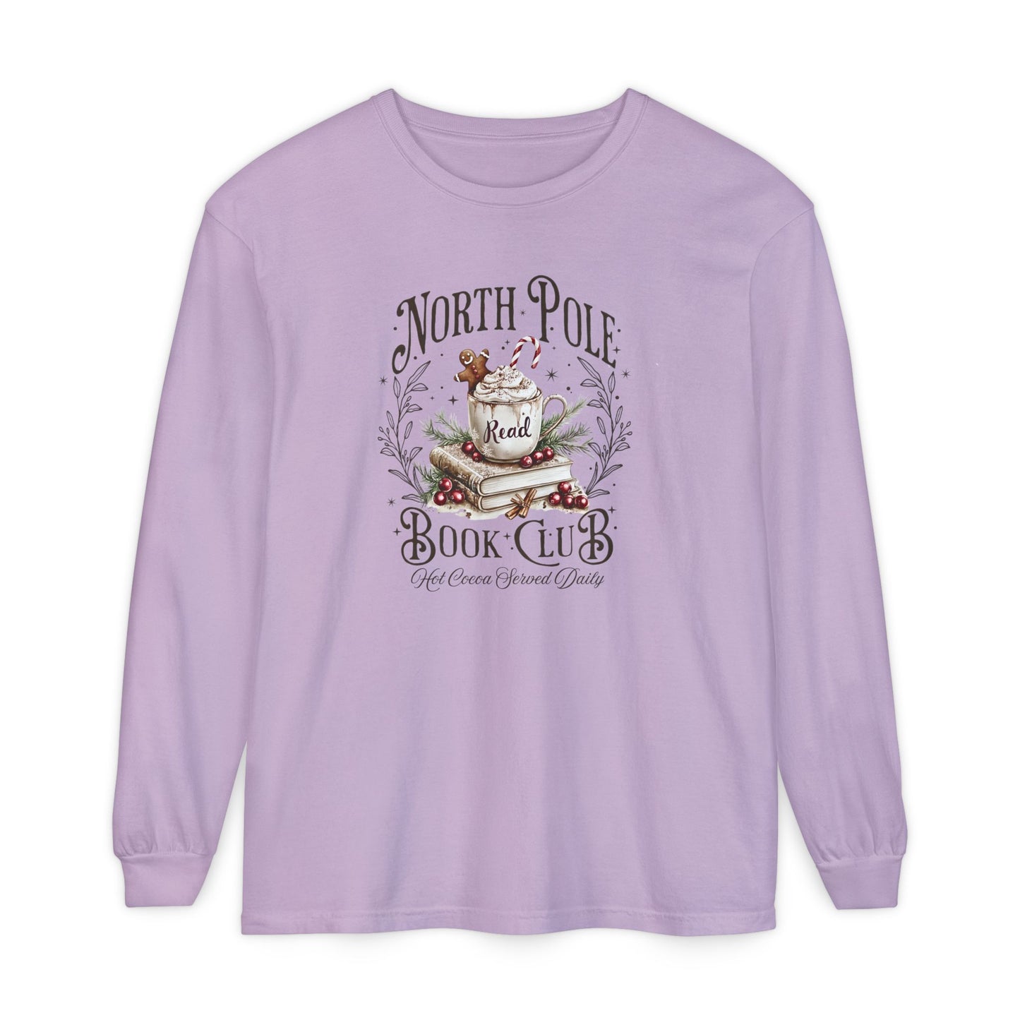 North Pole Book Club Long Sleeve Tee