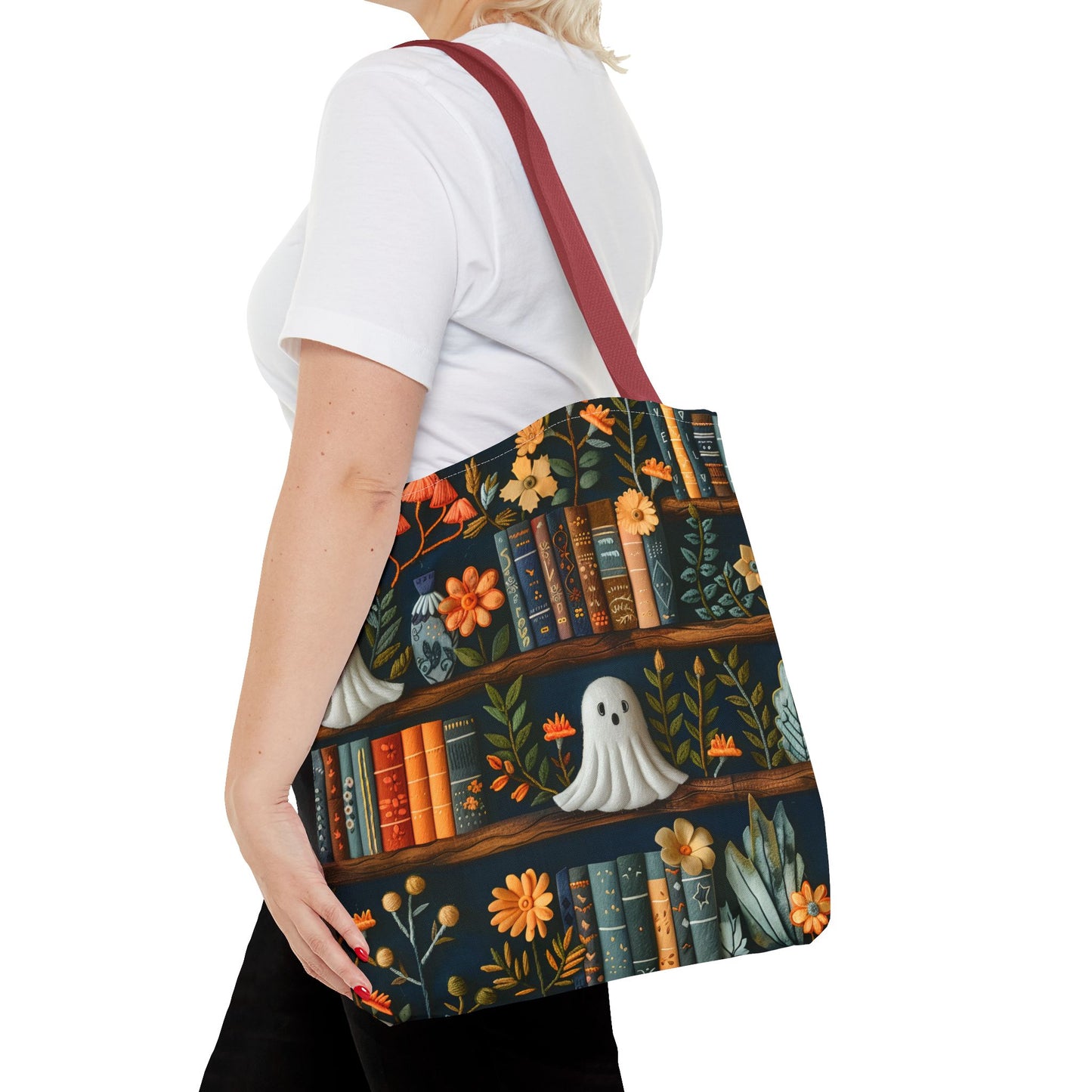 Haunted Library Tote Bag