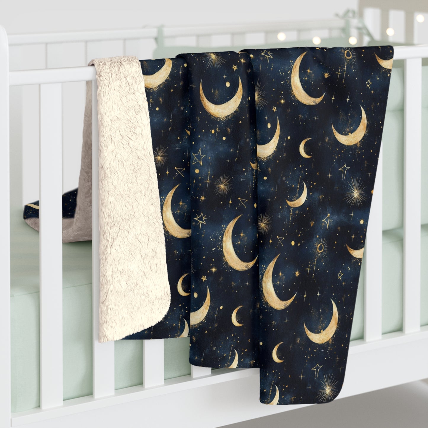 Moonlit Chapters Sherpa Blanket