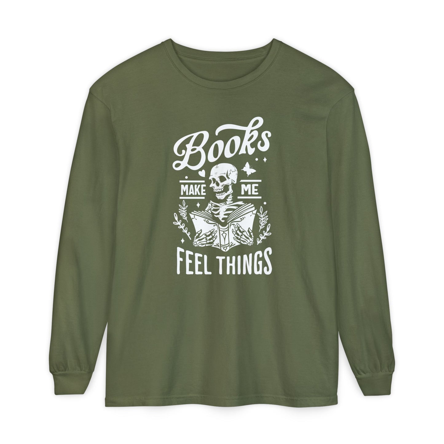 Books Make Me Feel Things Long Sleeve Tee