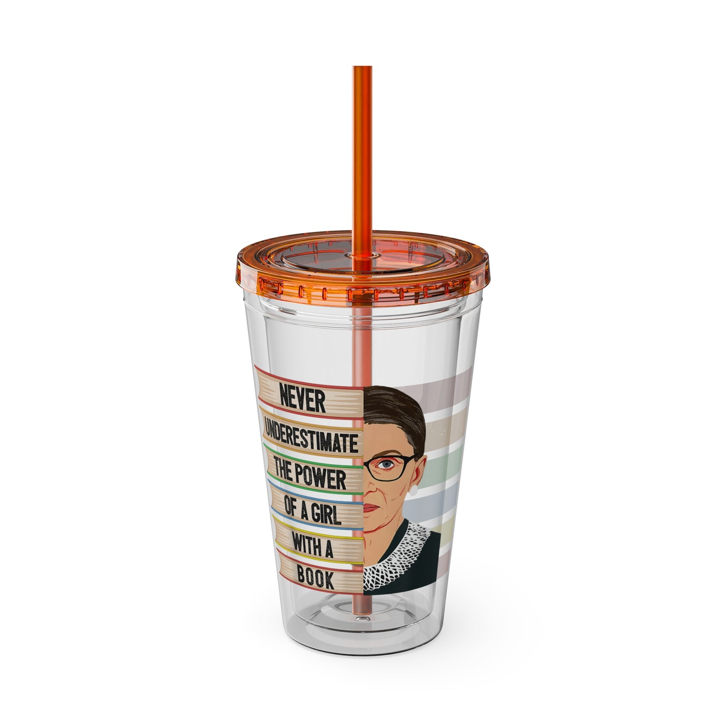 Never Underestimate the Power of a Girl with a Book Tumbler