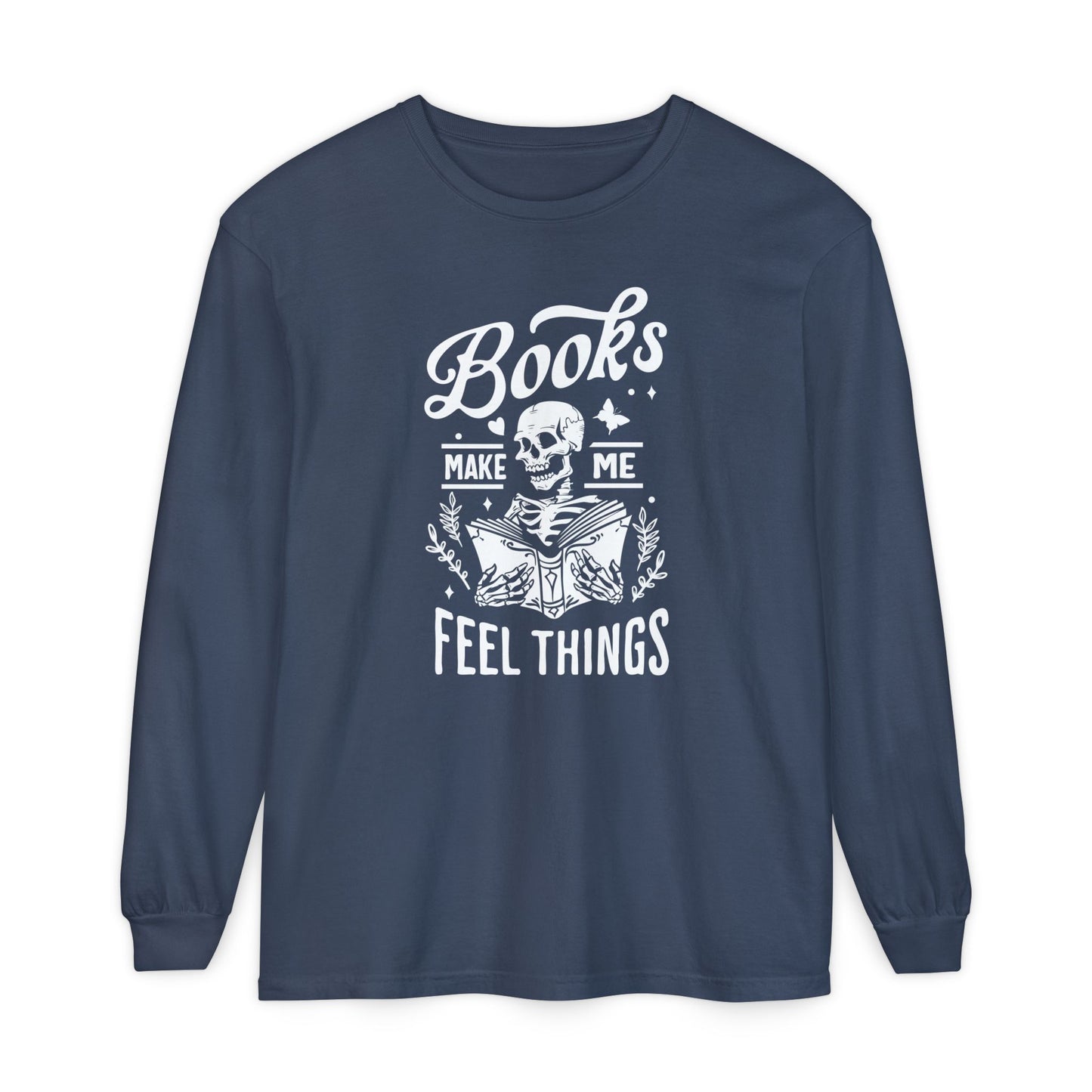 Books Make Me Feel Things Long Sleeve Tee