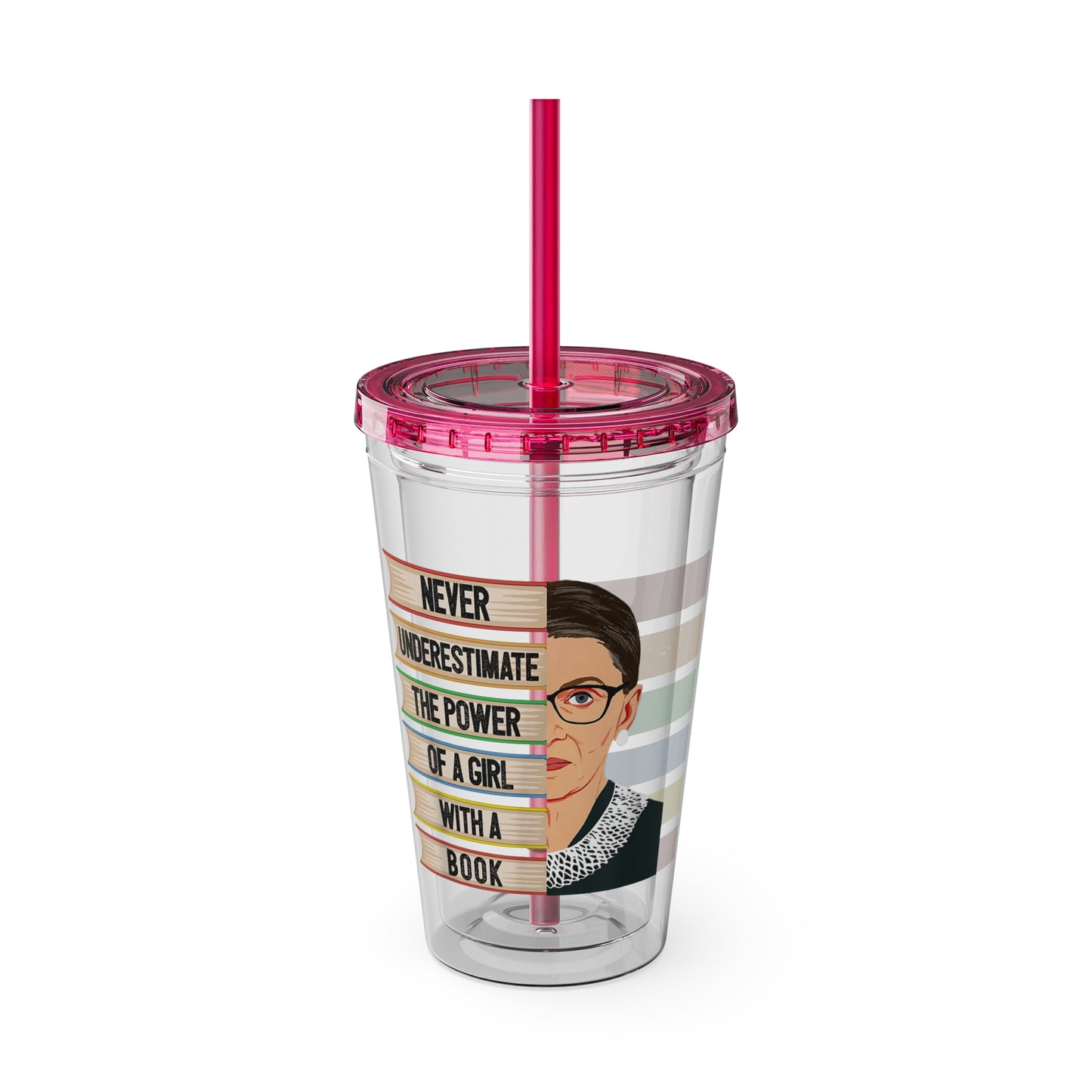 Never Underestimate the Power of a Girl with a Book Tumbler