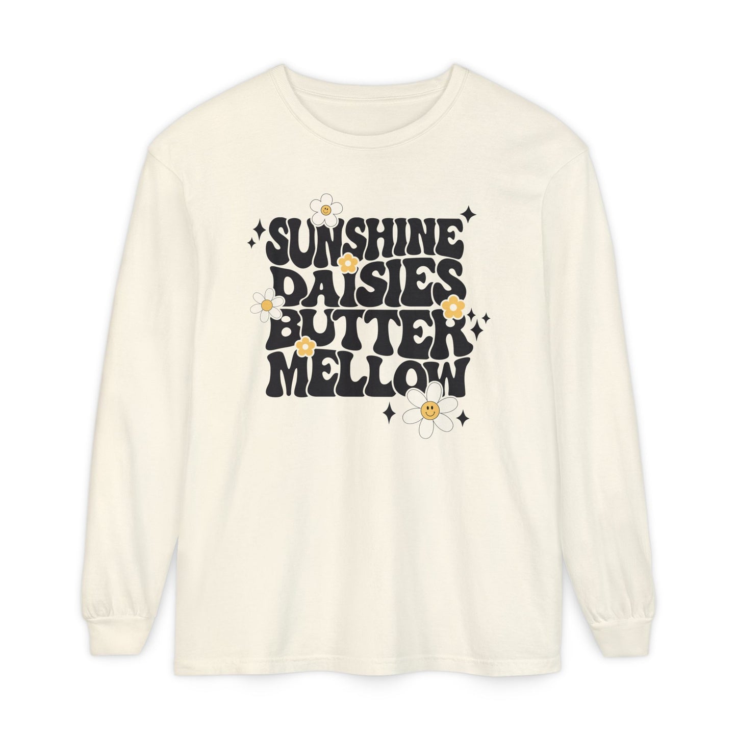 Sunshine Daisies Butter Mellow Long Sleeve Tee
