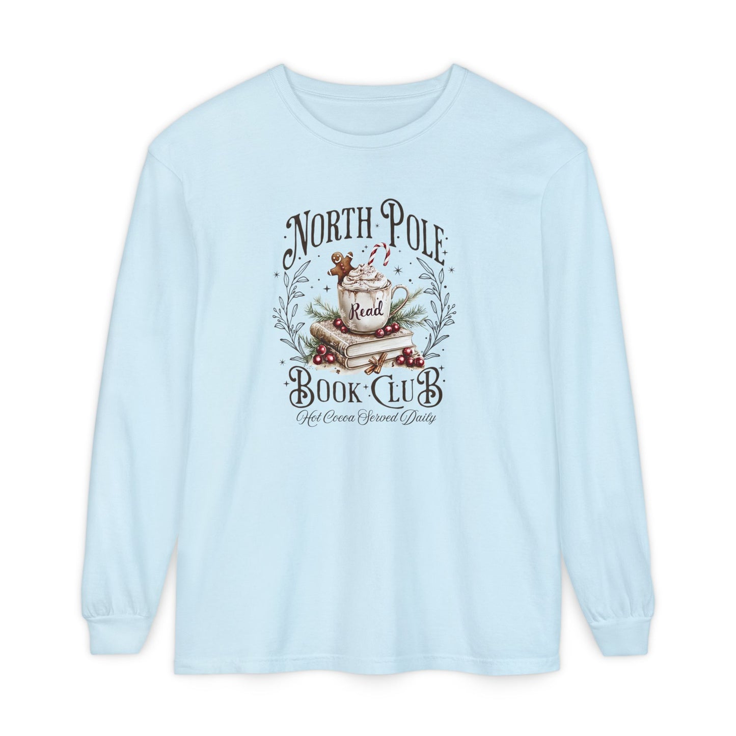 North Pole Book Club Long Sleeve Tee