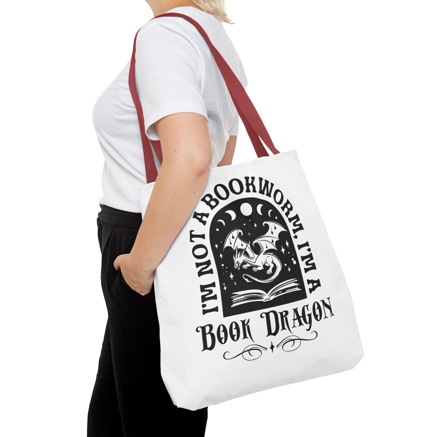 Book Dragon Tote Bag