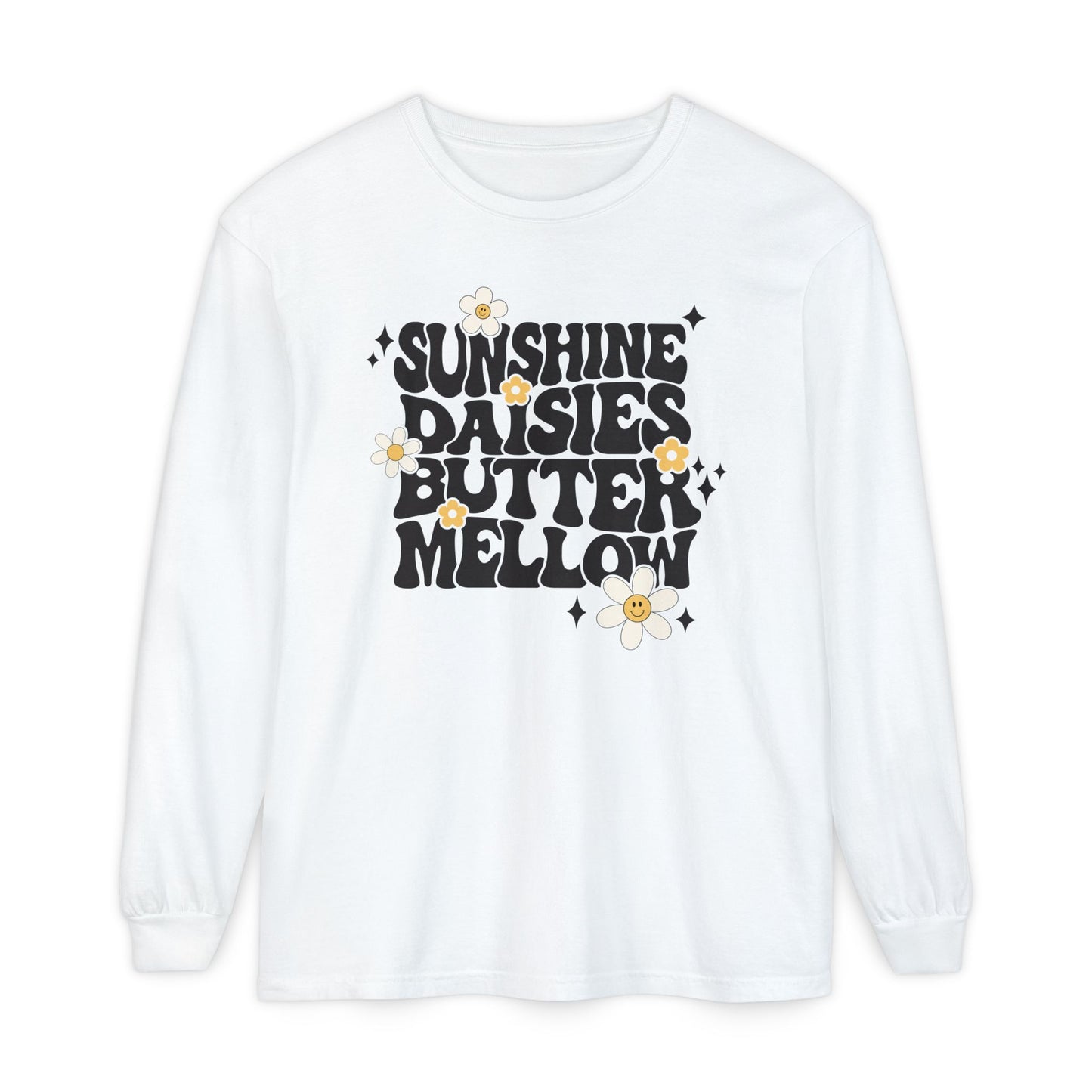 Sunshine Daisies Butter Mellow Long Sleeve Tee