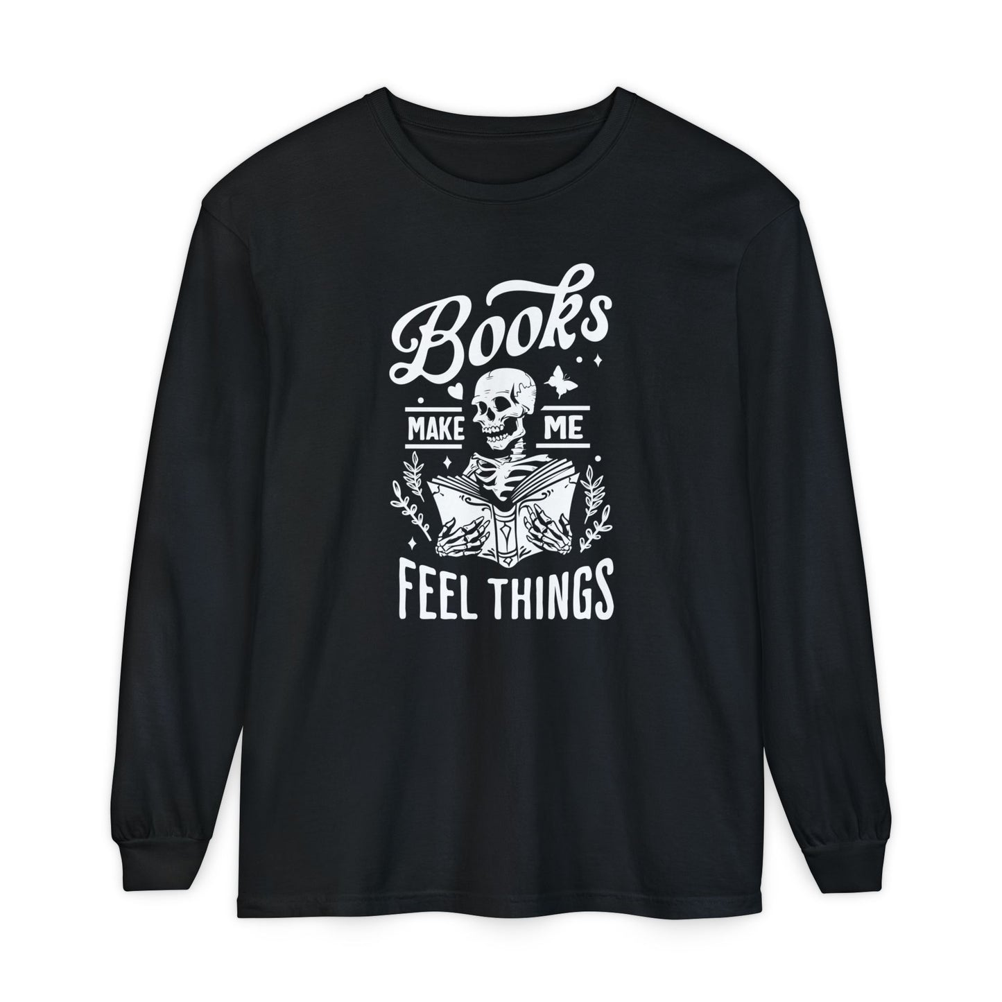 Books Make Me Feel Things Long Sleeve Tee