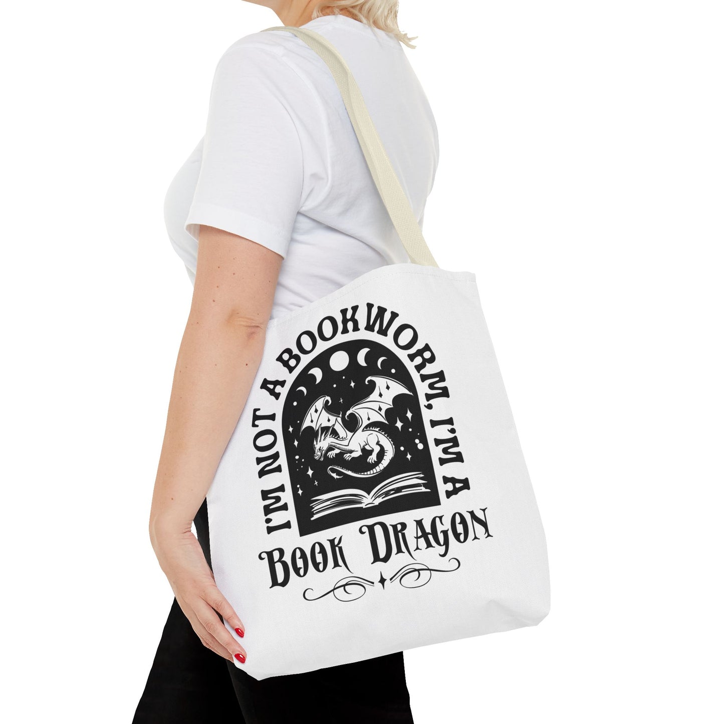 Book Dragon Tote Bag
