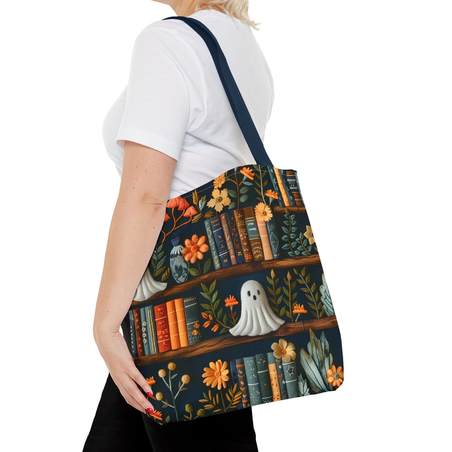 Haunted Library Tote Bag