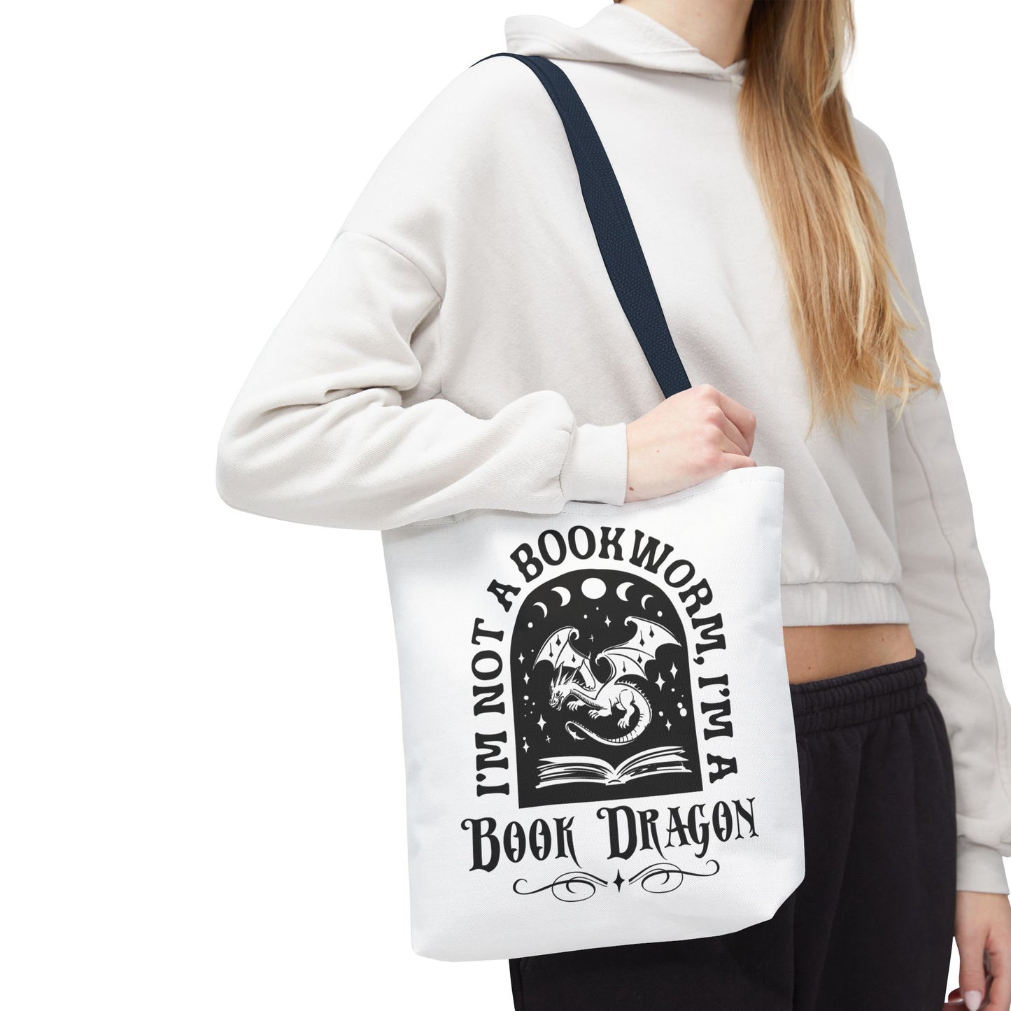 Book Dragon Tote Bag