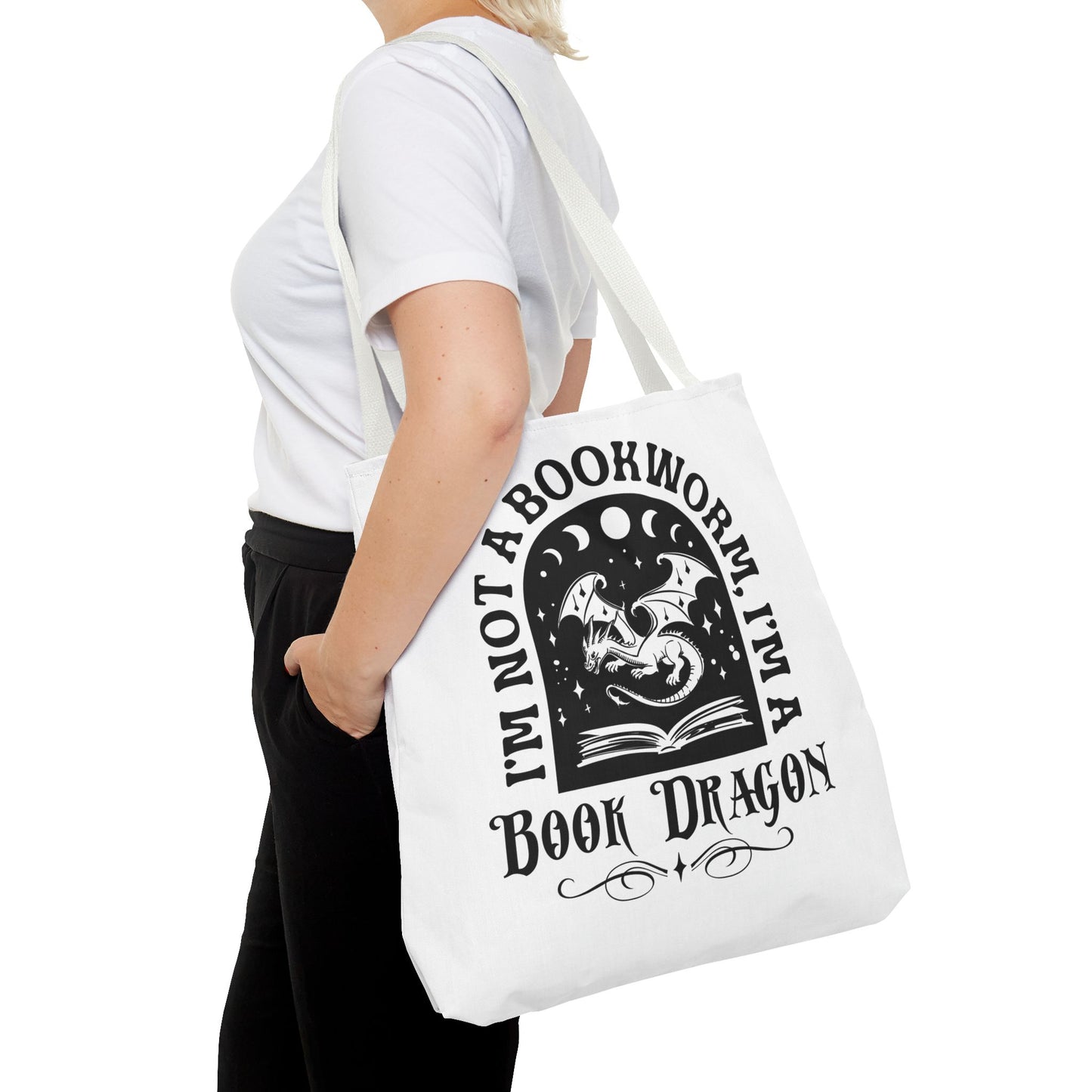 Book Dragon Tote Bag