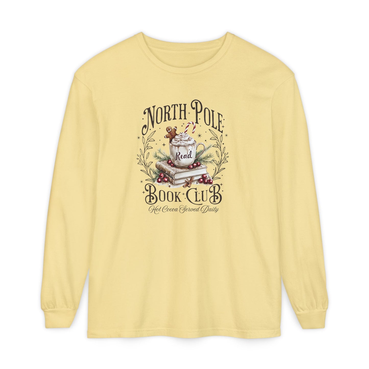 North Pole Book Club Long Sleeve Tee