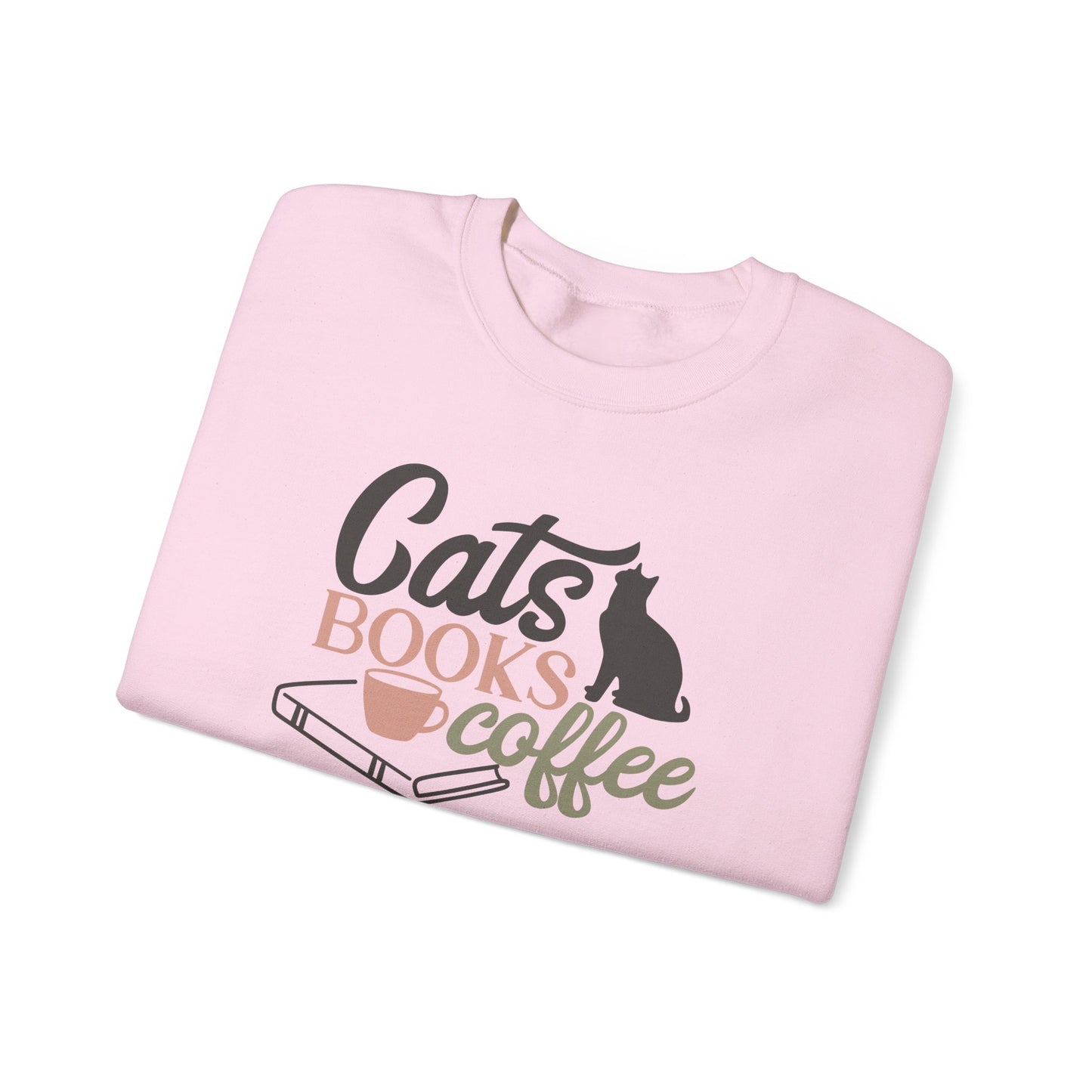 Cats, Books, Coffee Sweatshirt