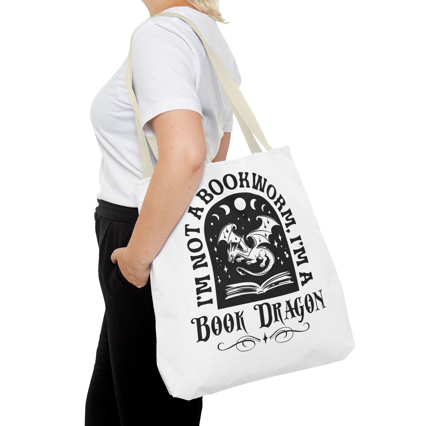 Book Dragon Tote Bag