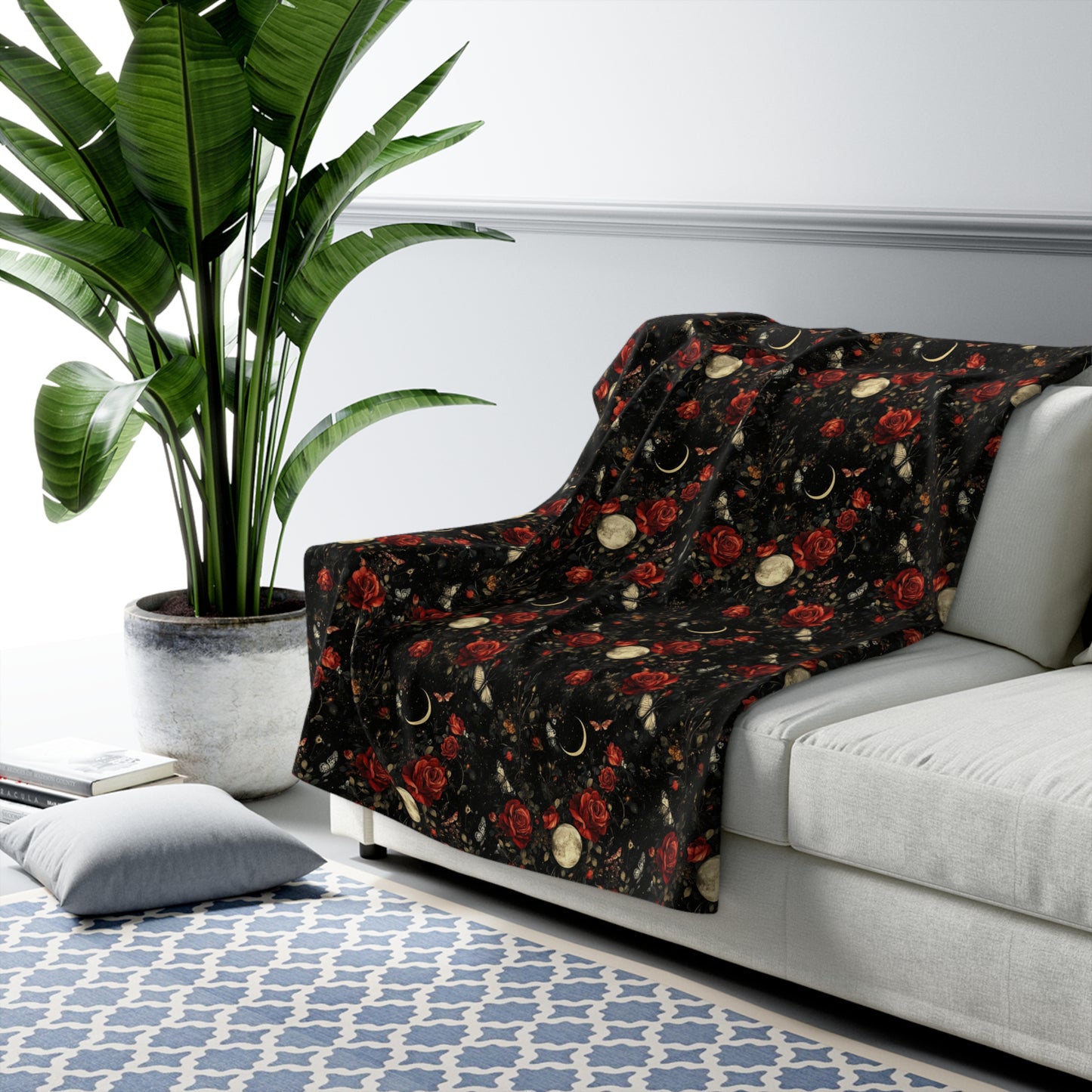 Midnight Romance Sherpa Blanket