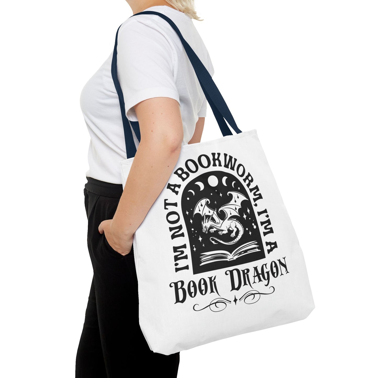 Book Dragon Tote Bag