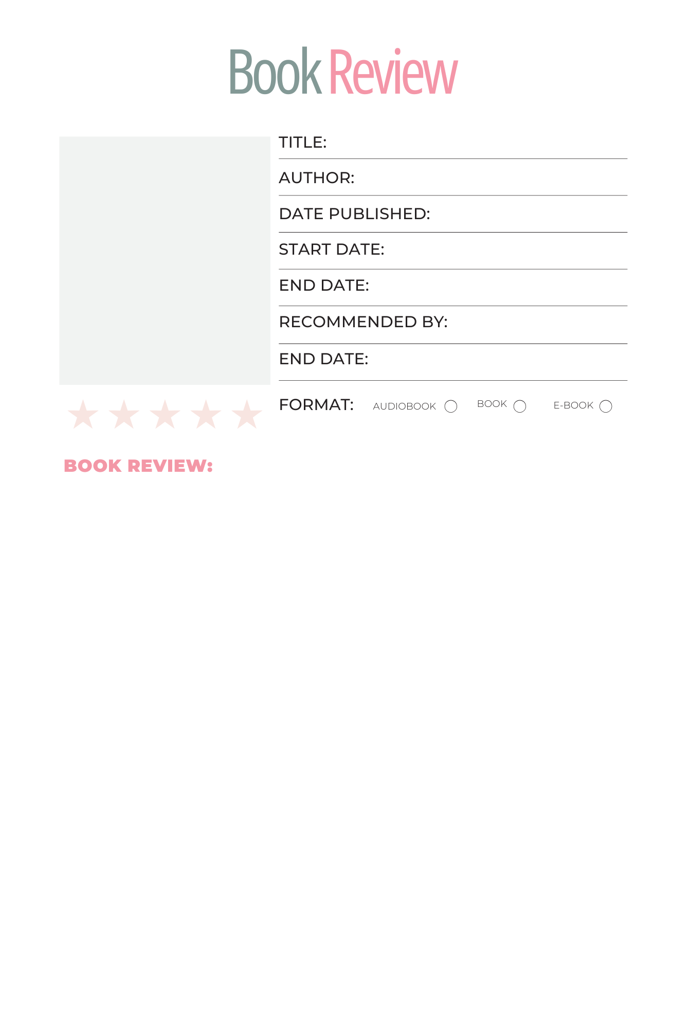 The Hello Milo Reading Journal