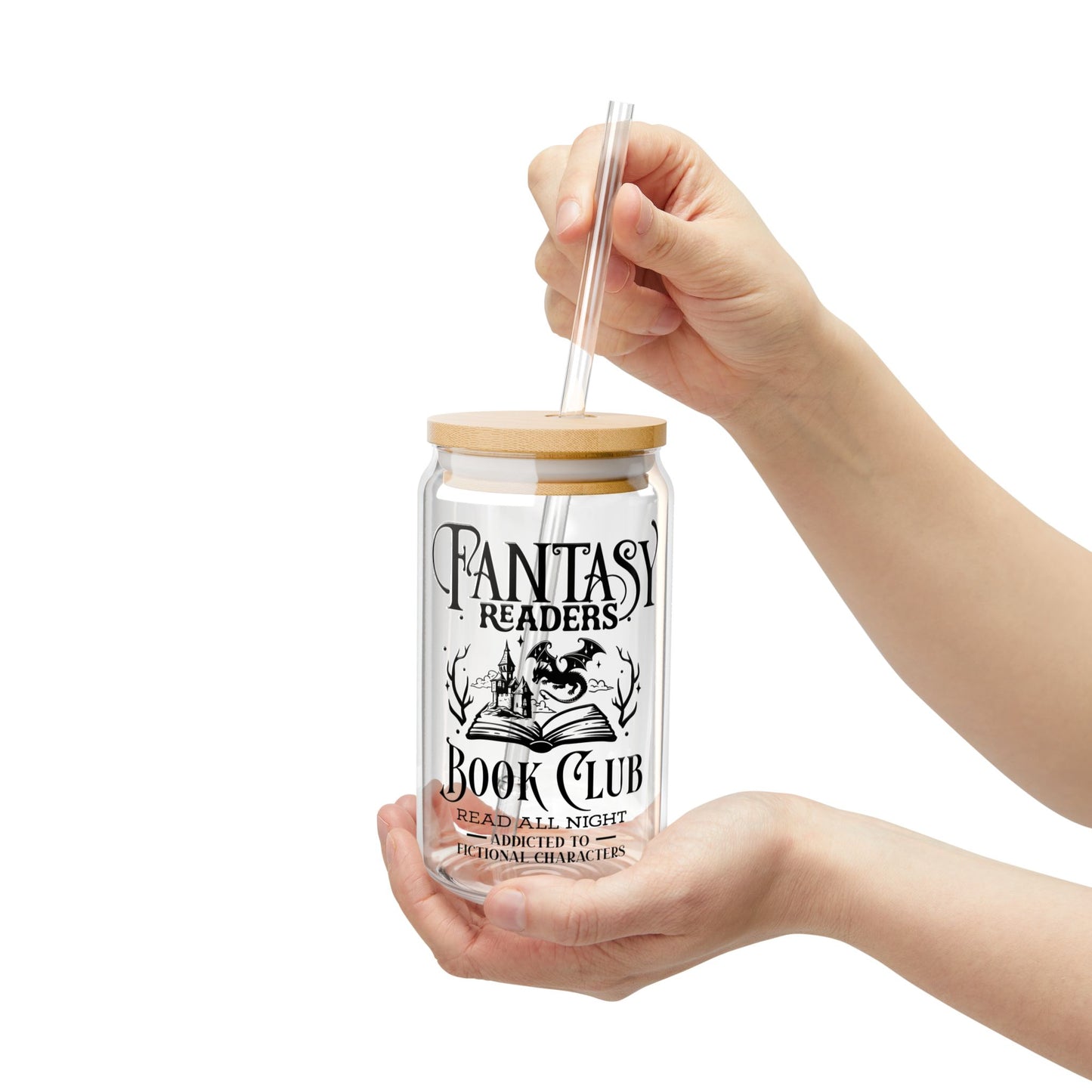 Fantasy Readers Sipper Glass