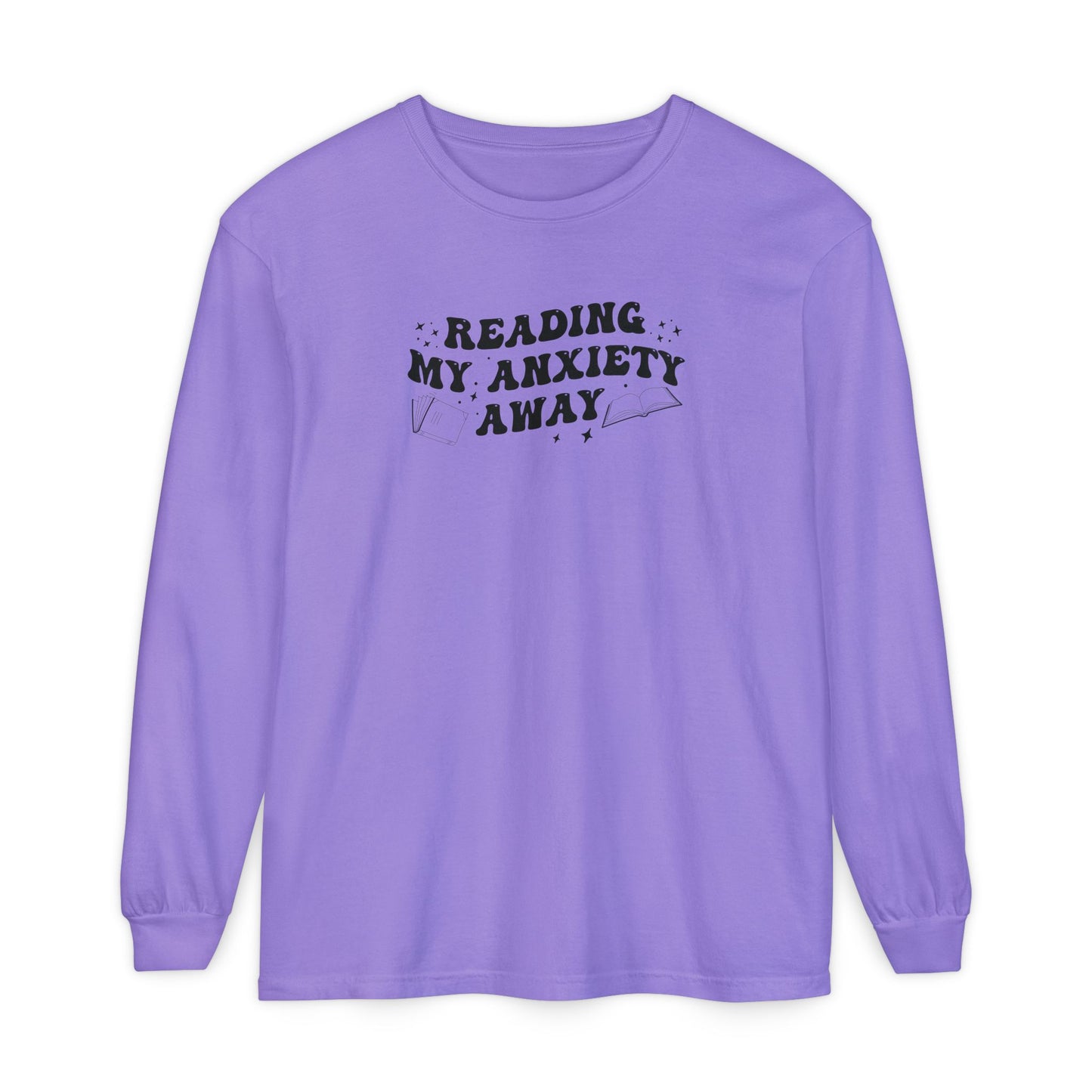 Reading My Anxiety Away Long Sleeve Tee