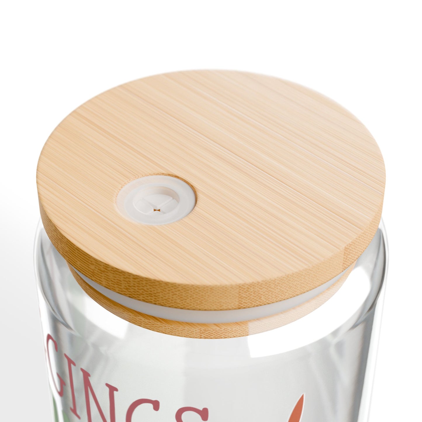 Leggings Leaves & Lattes Sipper Glass