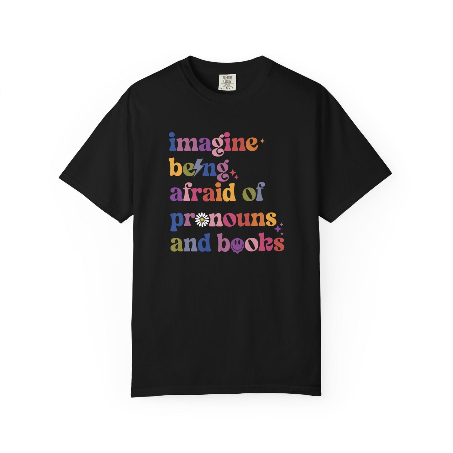 Pronouns and Books Tee