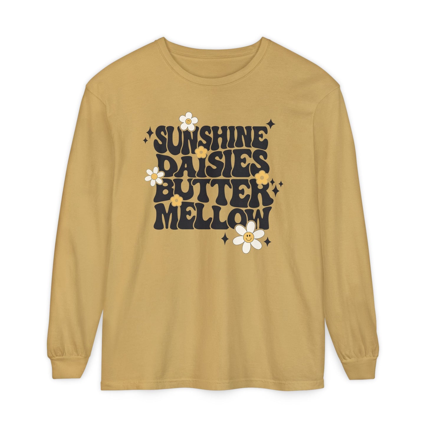 Sunshine Daisies Butter Mellow Long Sleeve Tee