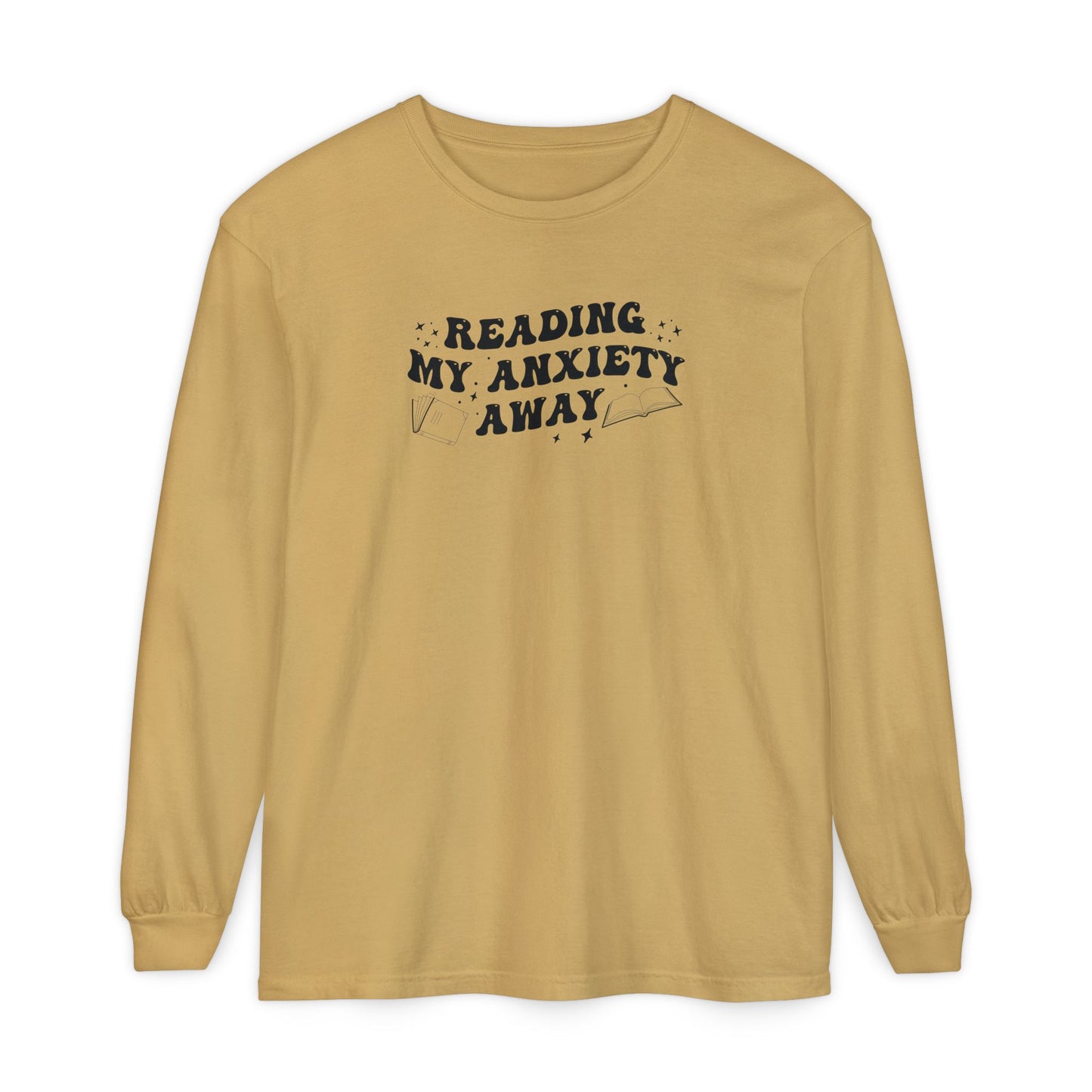 Reading My Anxiety Away Long Sleeve Tee