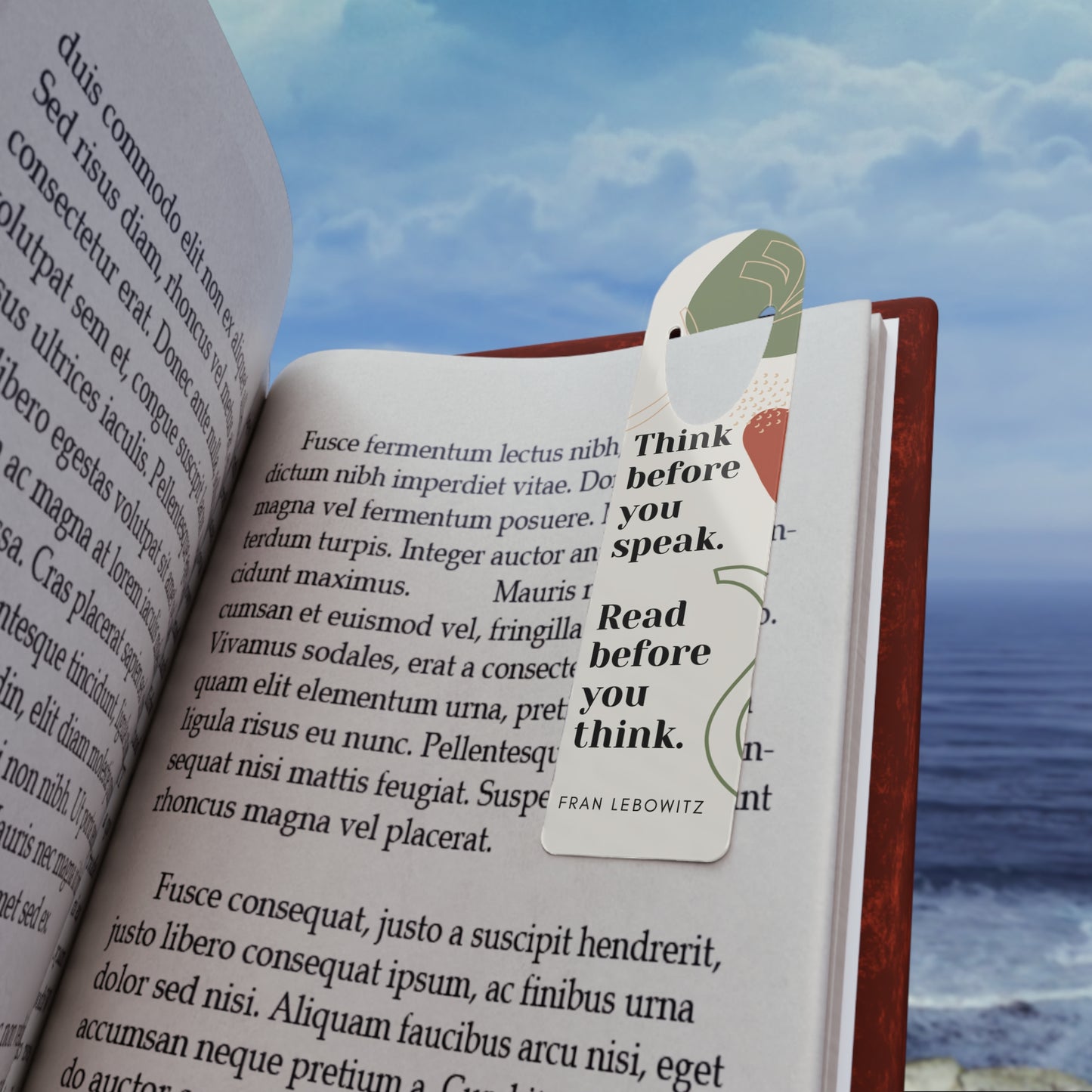 Think Before You Speak Bookmark